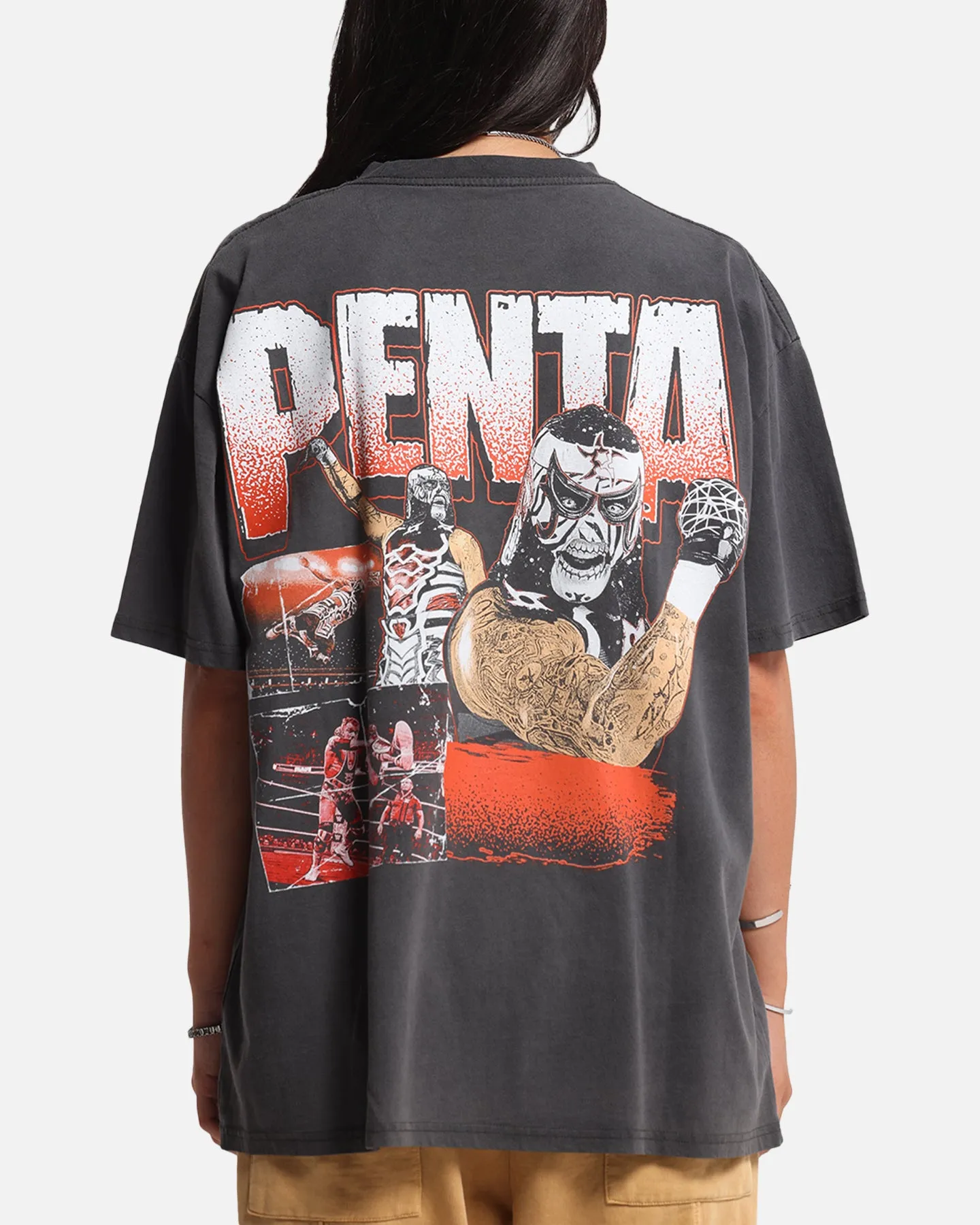 Culture Kings X WWE Penta Wrestlemania XLI Heavy T-Shirt Black Wash sold by Culture Kings product image thumbnail 2