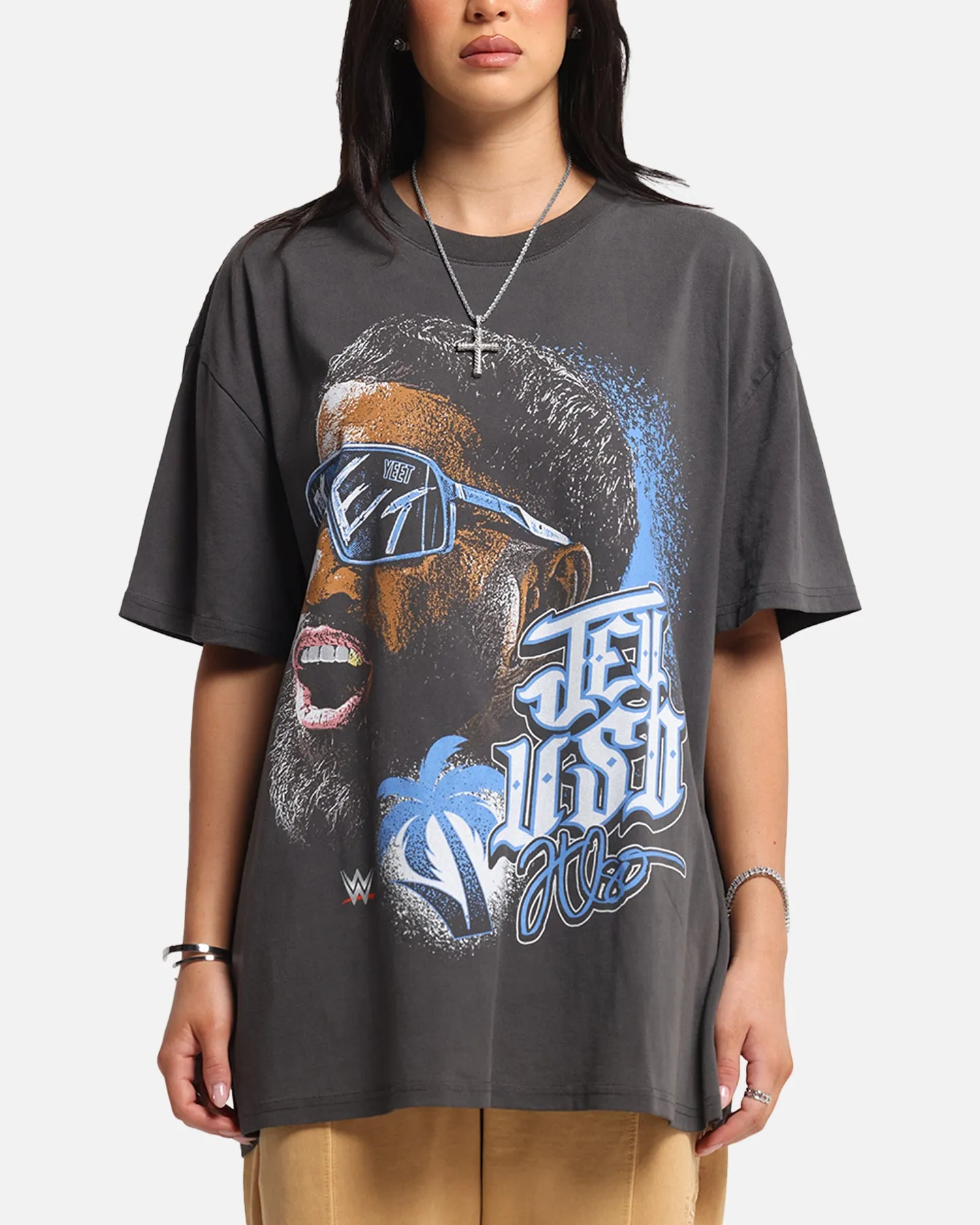 Culture Kings X WWE Jey Uso Wrestlemania XLI Heavy T-Shirt Black Wash sold by Culture Kings