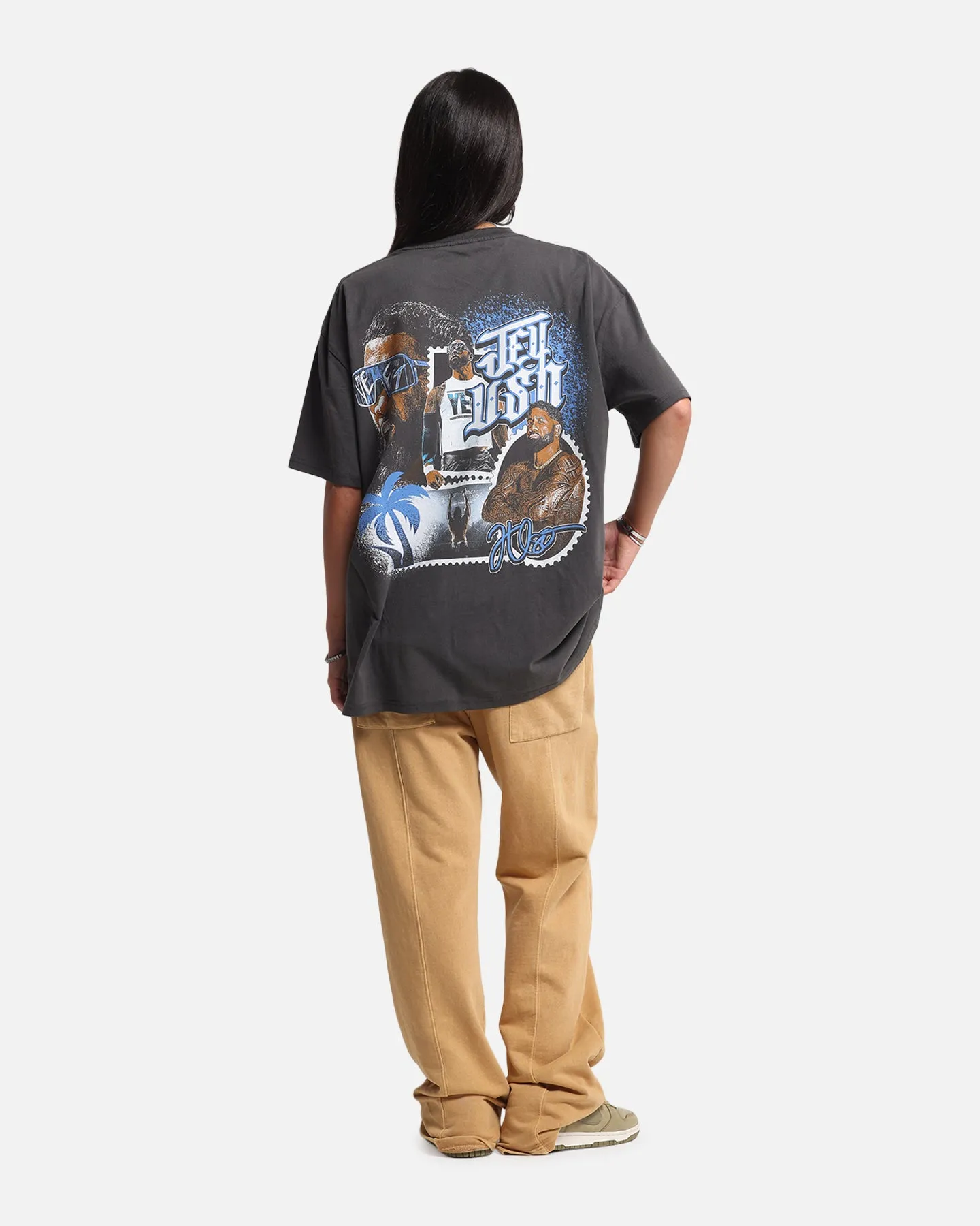Culture Kings X WWE Jey Uso Wrestlemania XLI Heavy T-Shirt Black Wash sold by Culture Kings product image thumbnail 4