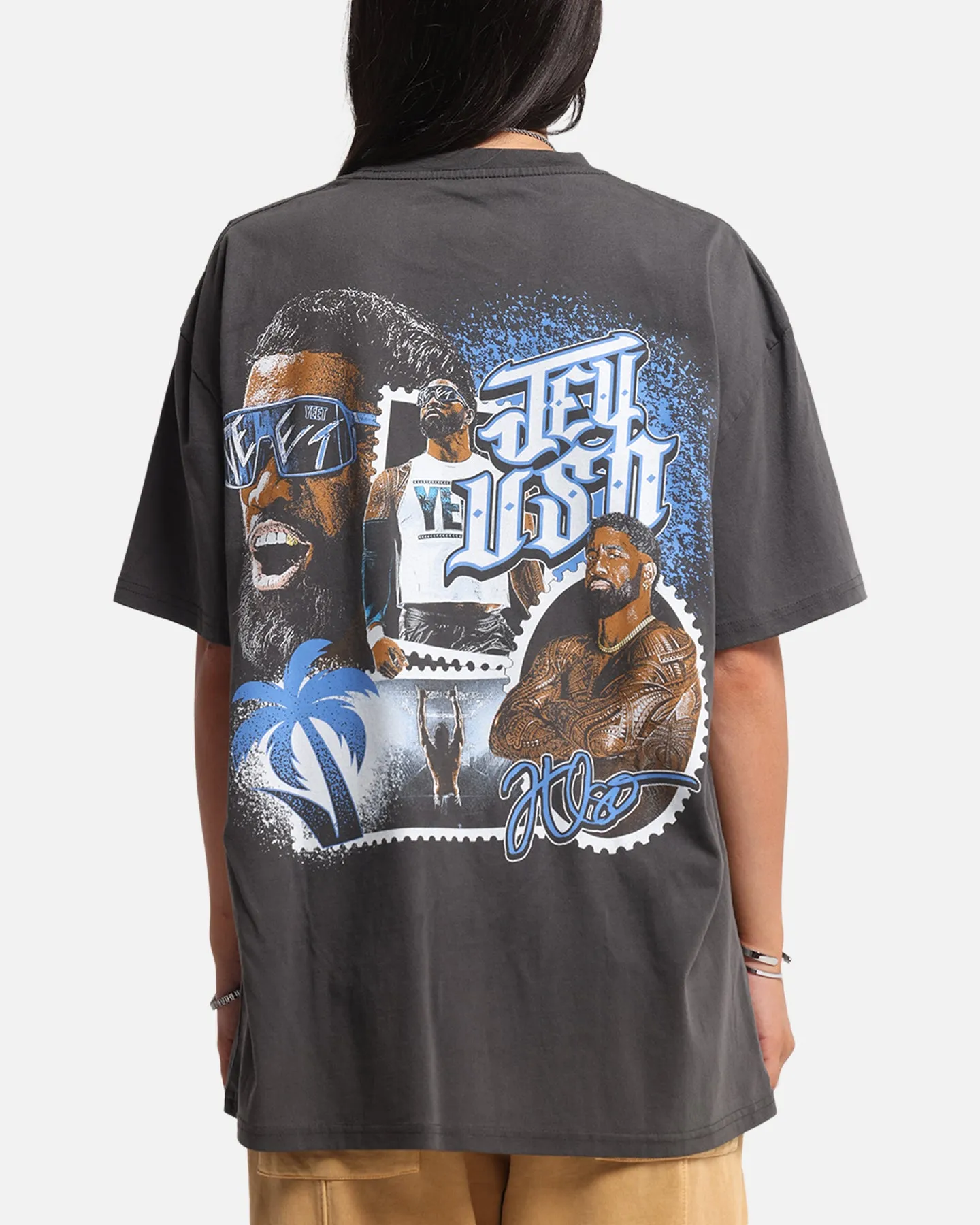 Culture Kings X WWE Jey Uso Wrestlemania XLI Heavy T-Shirt Black Wash sold by Culture Kings product image thumbnail 2