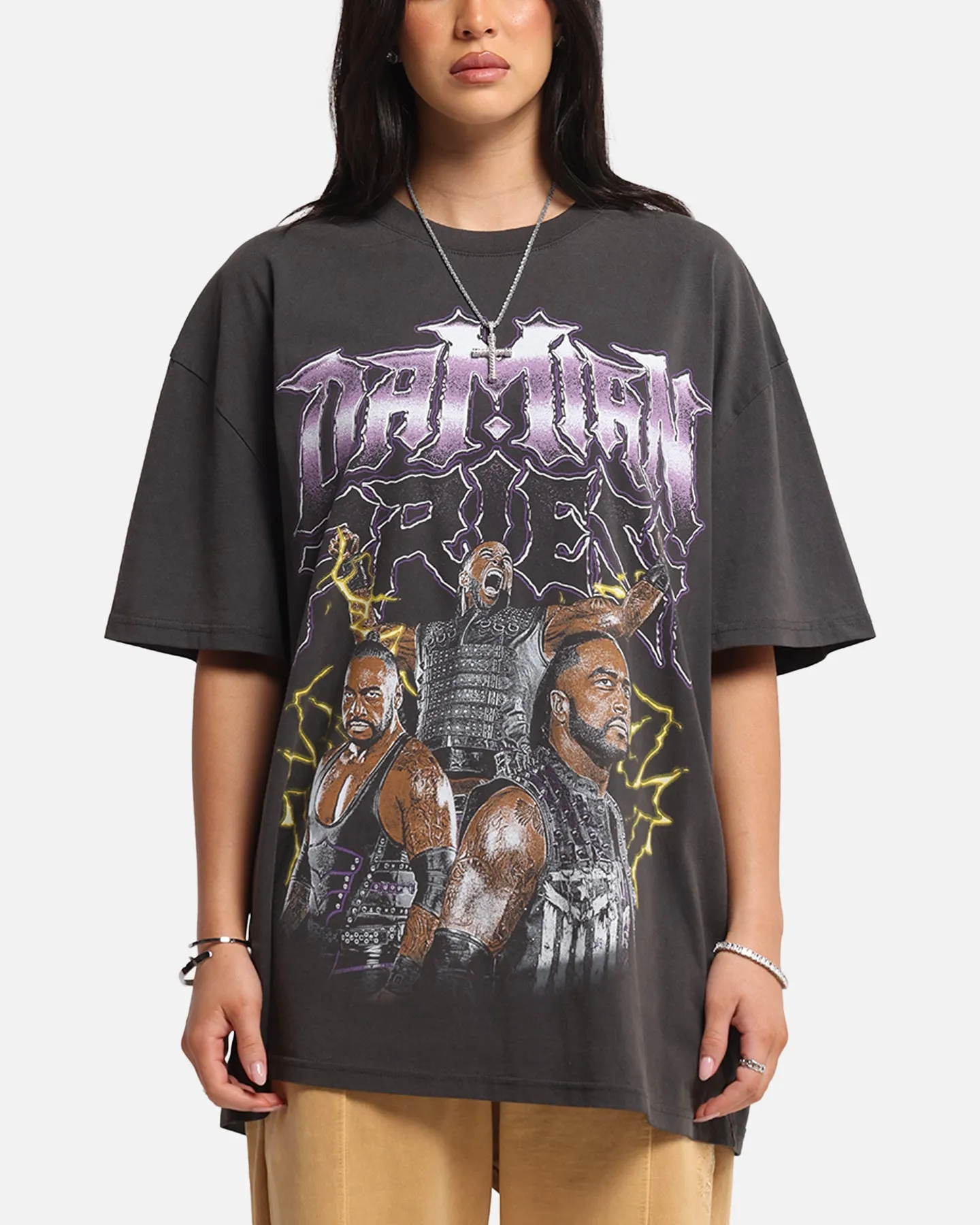 Culture Kings X WWE Damian Priest Wrestlemania XLI Heavy T-Shirt Black Wash sold by Culture Kings