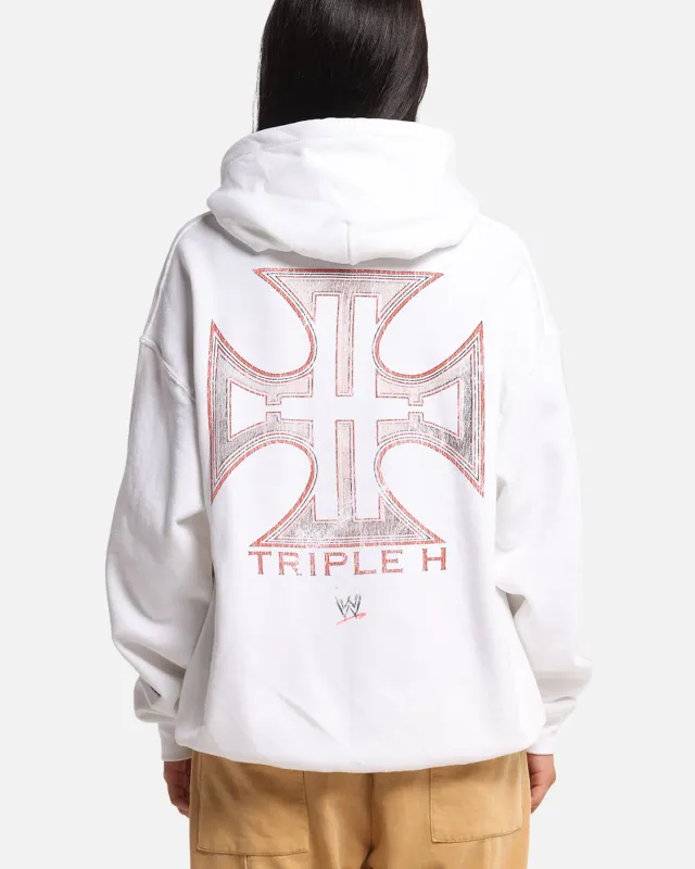 Culture Kings X WWE Triple H Wrestlemania XLI Premium Hoodie White made by Culture Kings