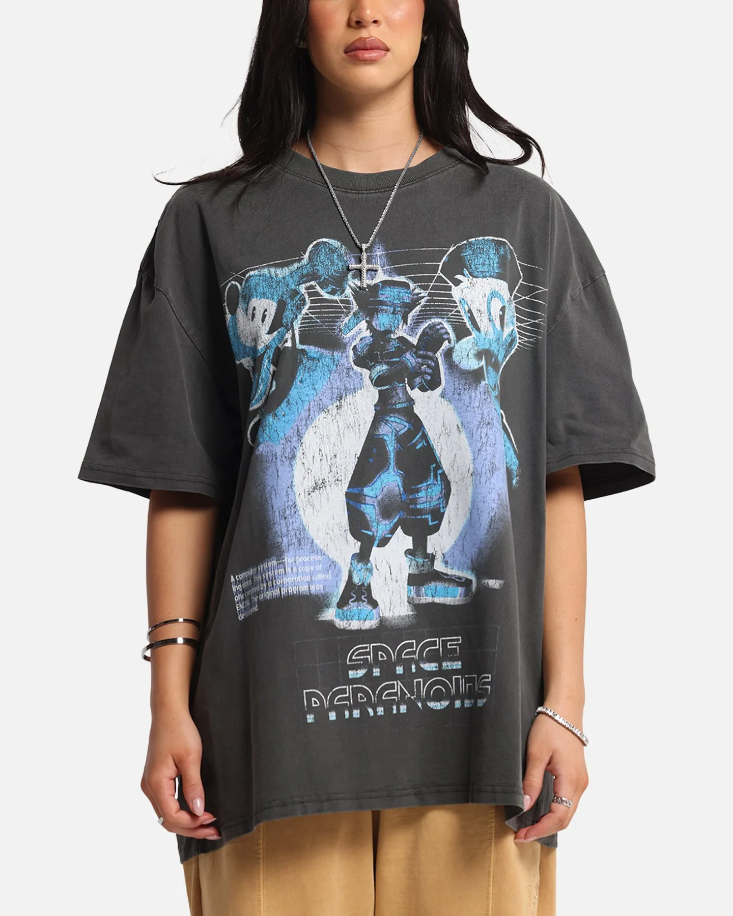 Goat Crew Disney Kingdom Hearts Space Paranoids Heavy T-Shirt Black Wash sold by Culture Kings