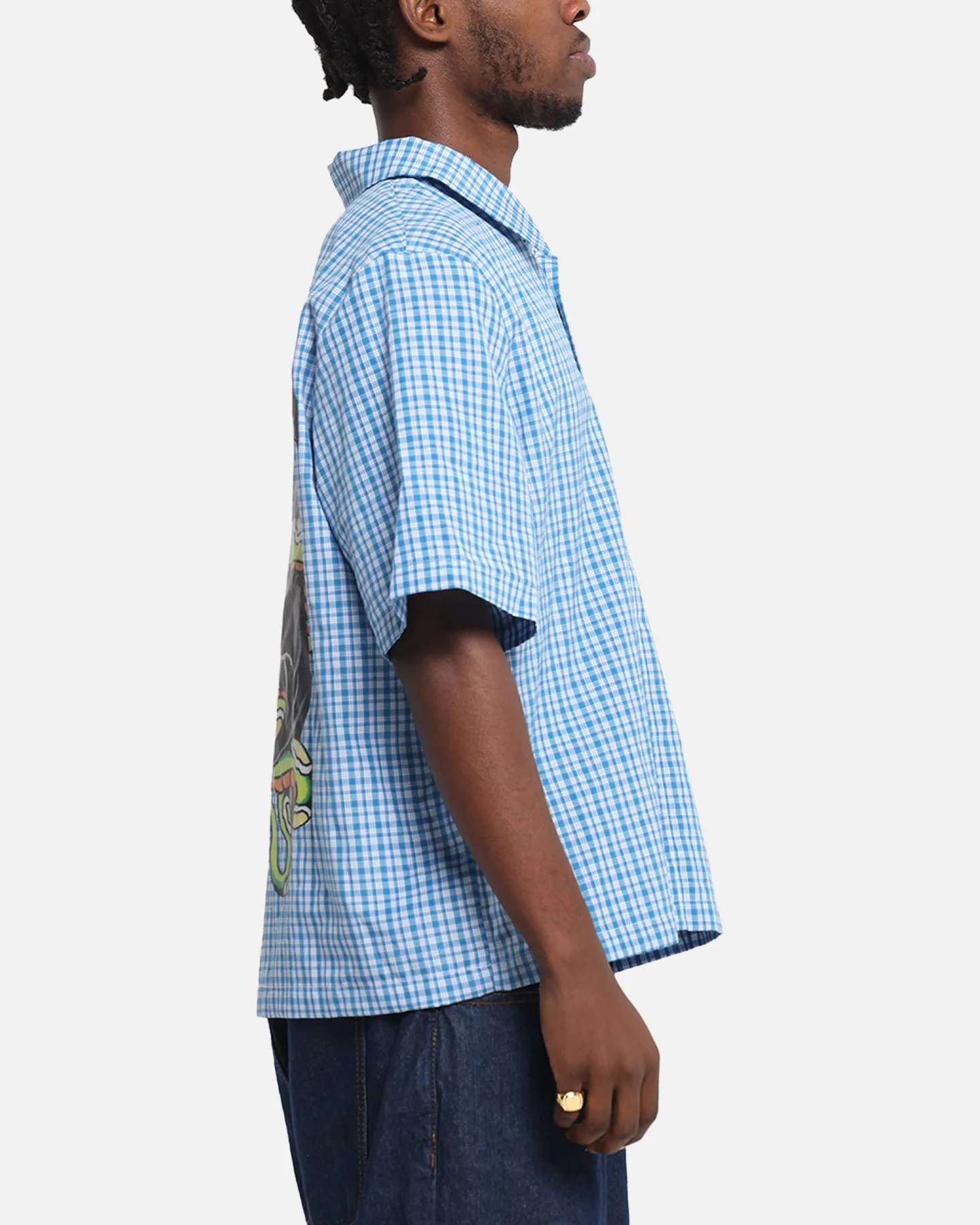 Ed Hardy Panther Button-Up Shirt Blue sold by Culture Kings product image thumbnail 5