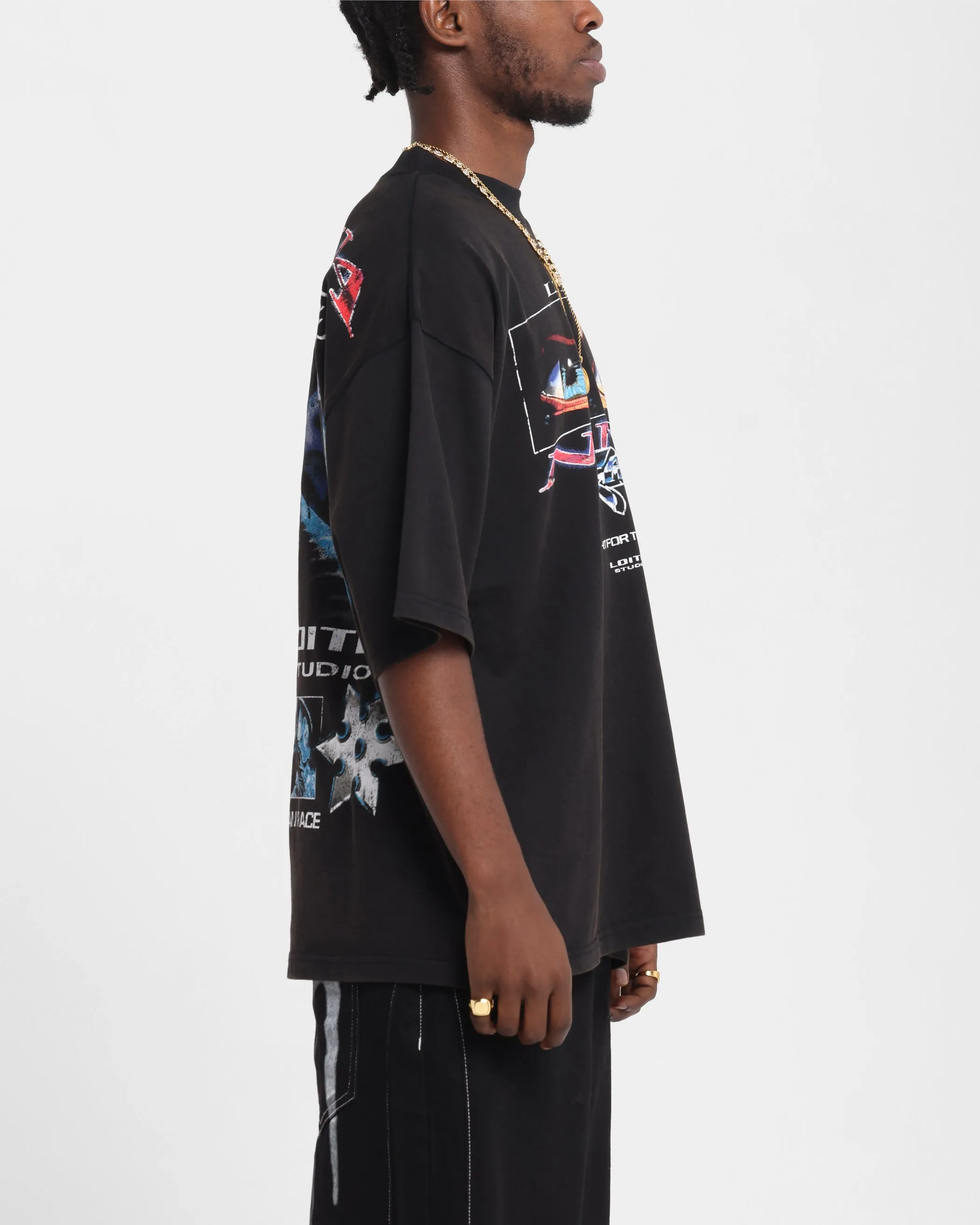 Loiter Ninja Vintage T-Shirt Vintage Charcoal sold by Culture Kings product image thumbnail 5