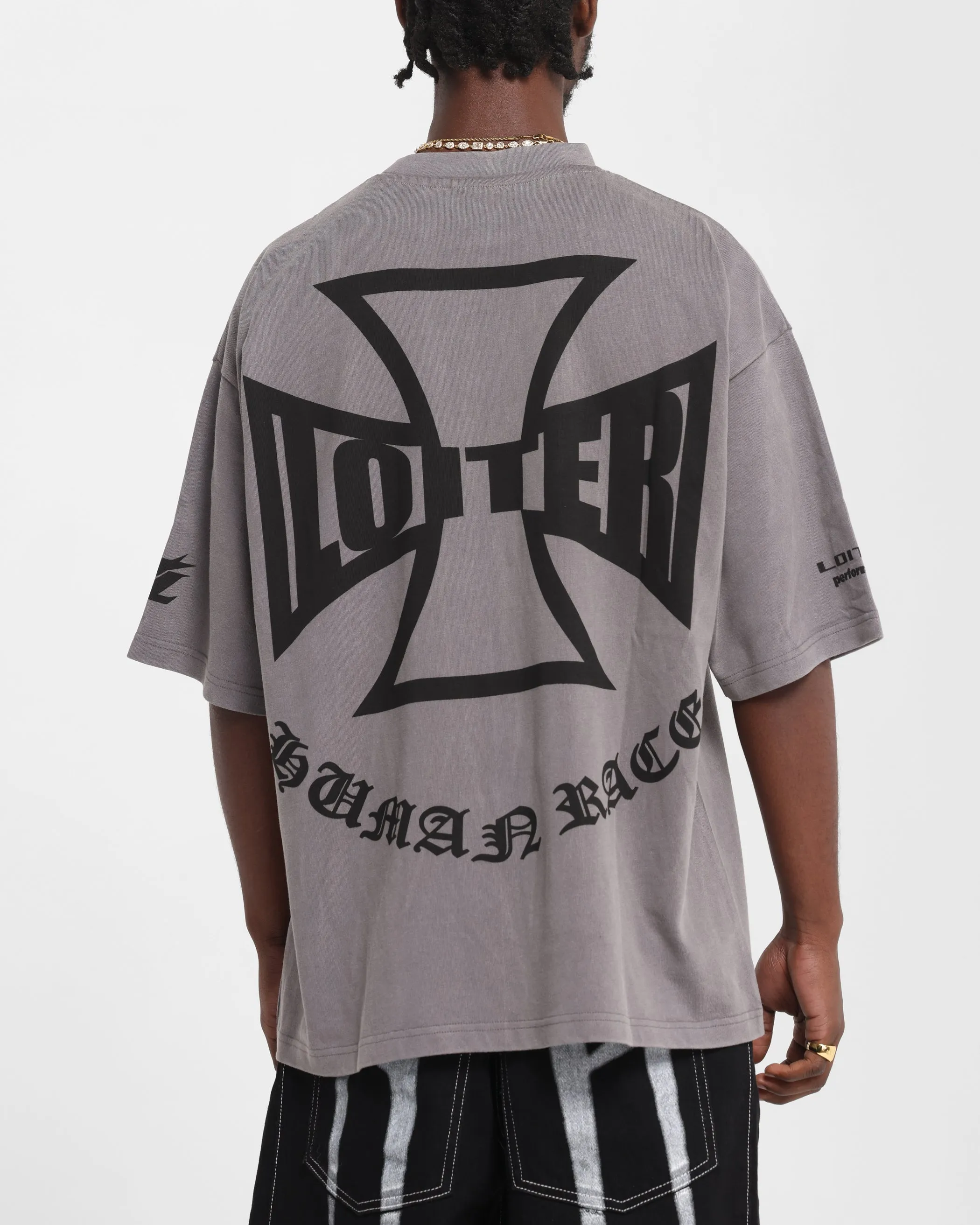 Loiter Biker Vintage T-Shirt Vintage Charcoal sold by Culture Kings product image thumbnail 2
