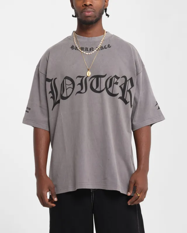 Loiter Biker Vintage T-Shirt Vintage Charcoal sold by Culture Kings