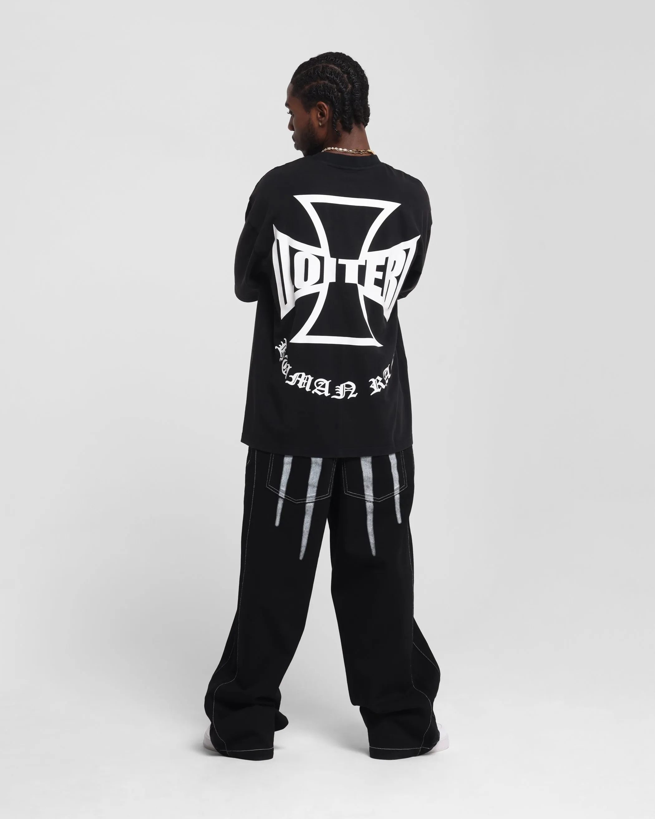 Loiter Biker Vintage T-Shirt Vintage Black sold by Culture Kings product image thumbnail 3