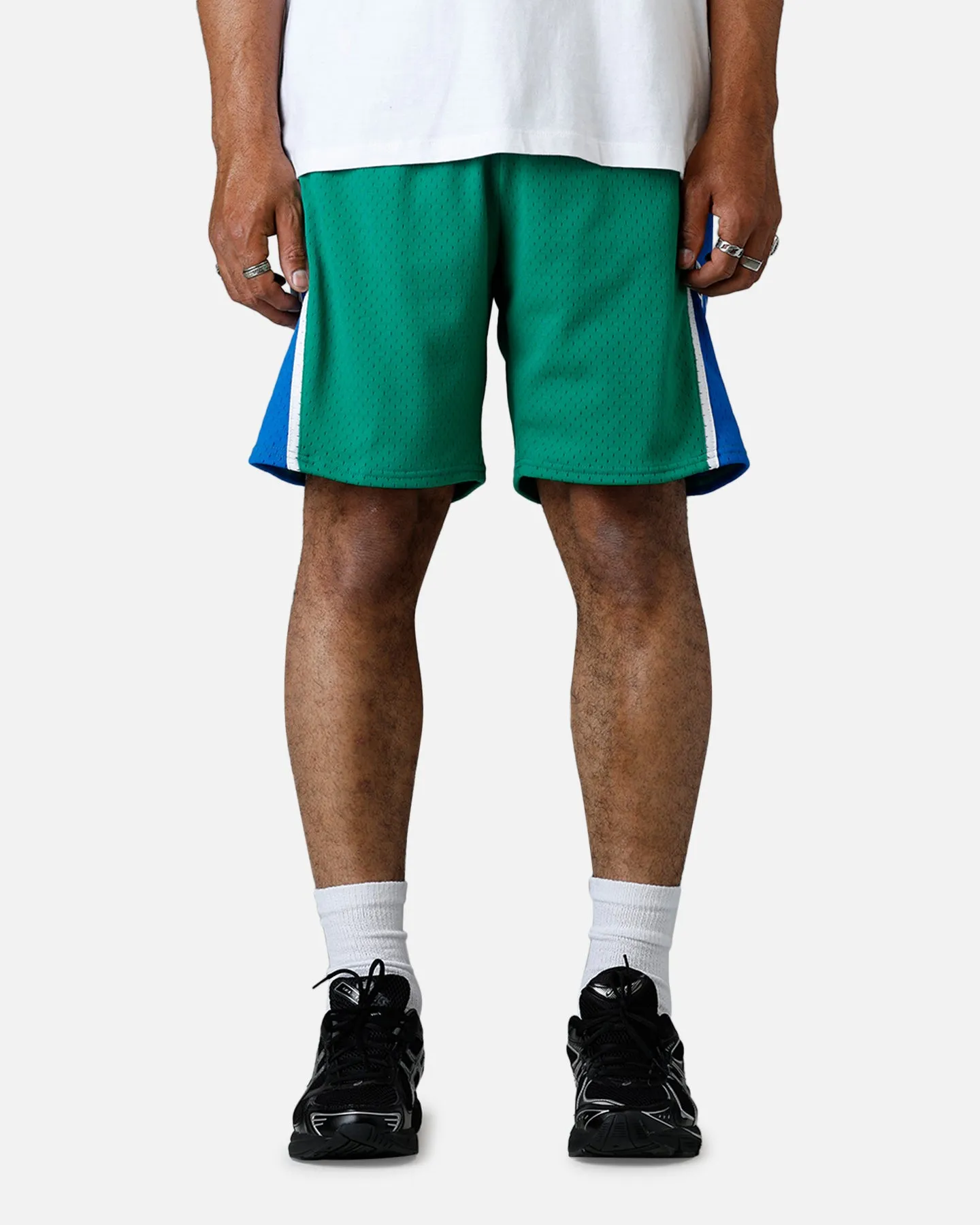 Mitchell & Ness Dallas Mavericks 2004 Swingman Shorts Green/Blue sold by Culture Kings