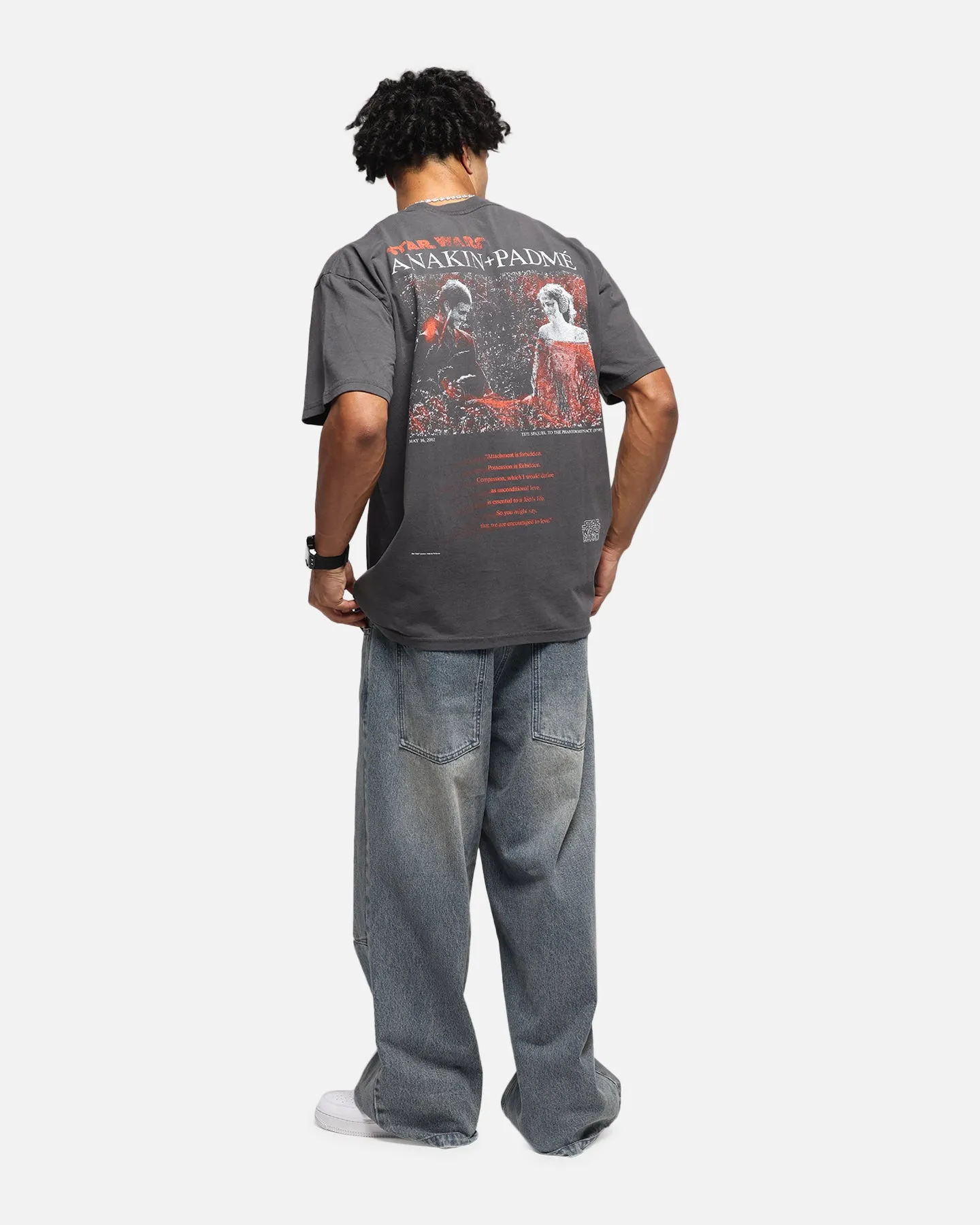 73Studio Star Wars Anakin And Padme Vintage T-Shirt Black Wash sold by Culture Kings product image thumbnail 3