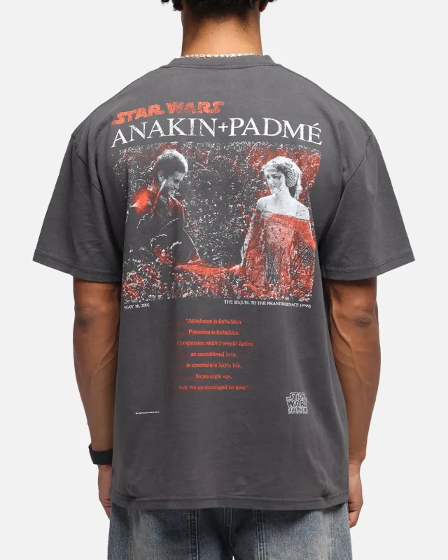 73Studio Star Wars Anakin And Padme Vintage T-Shirt Black Wash made by Culture Kings