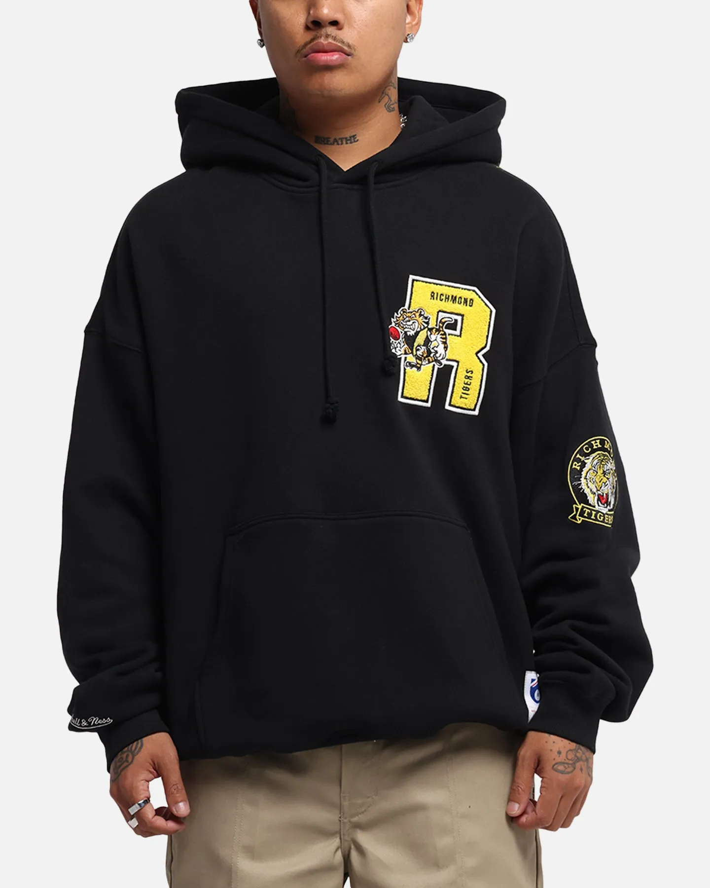 Mitchell & Ness Richmond Tigers Team Hoodie Solid Black sold by Culture Kings product image thumbnail 2