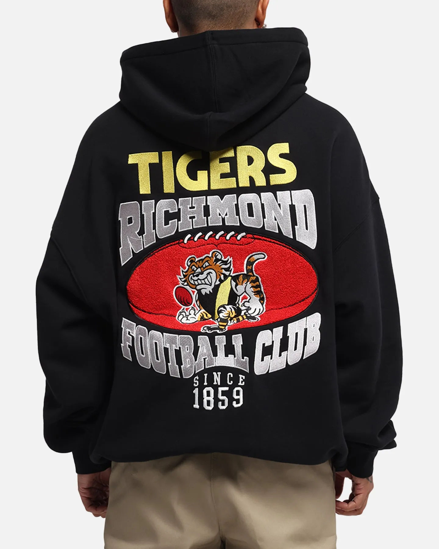 Mitchell & Ness Richmond Tigers Team Hoodie Solid Black sold by Culture Kings