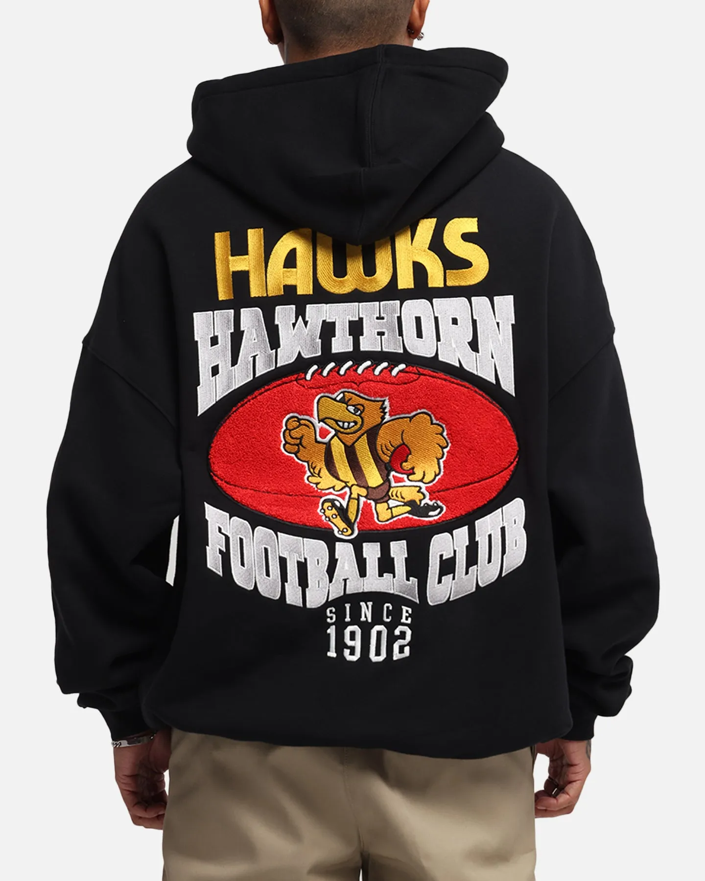 Mitchell & Ness Hawthorn Hawks Team Hoodie Solid Black sold by Culture Kings