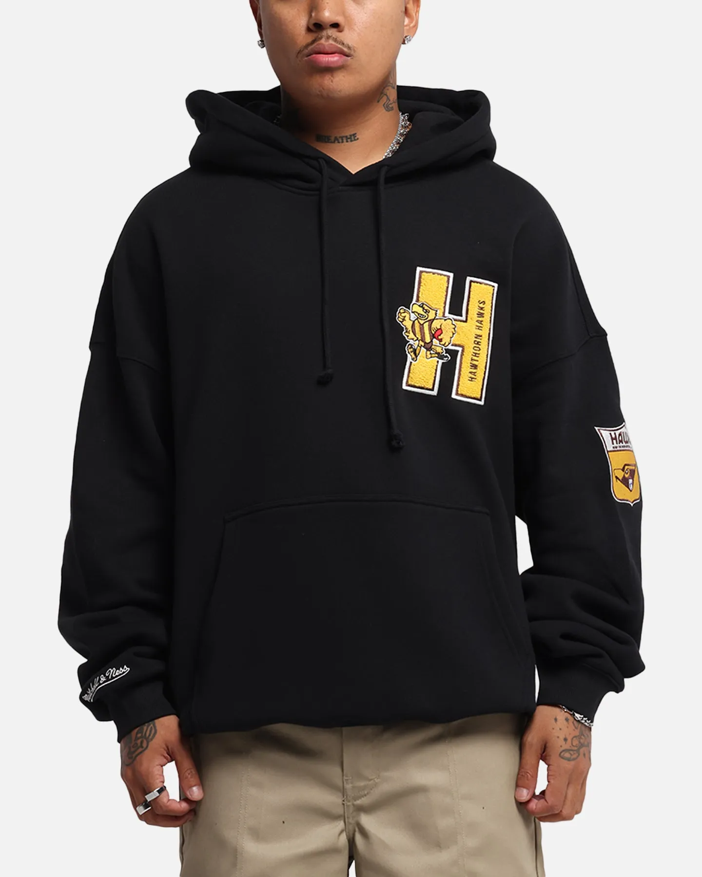 Mitchell & Ness Hawthorn Hawks Team Hoodie Solid Black sold by Culture Kings product image thumbnail 2
