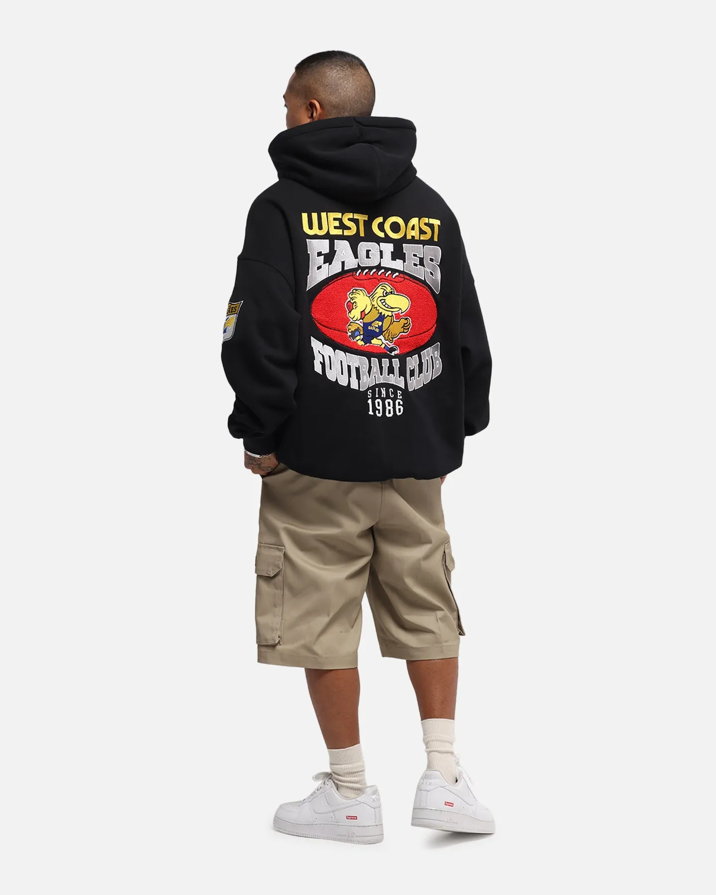 Mitchell & Ness West Coast Eagles Team Hoodie Solid Black sold by Culture Kings product image thumbnail 3