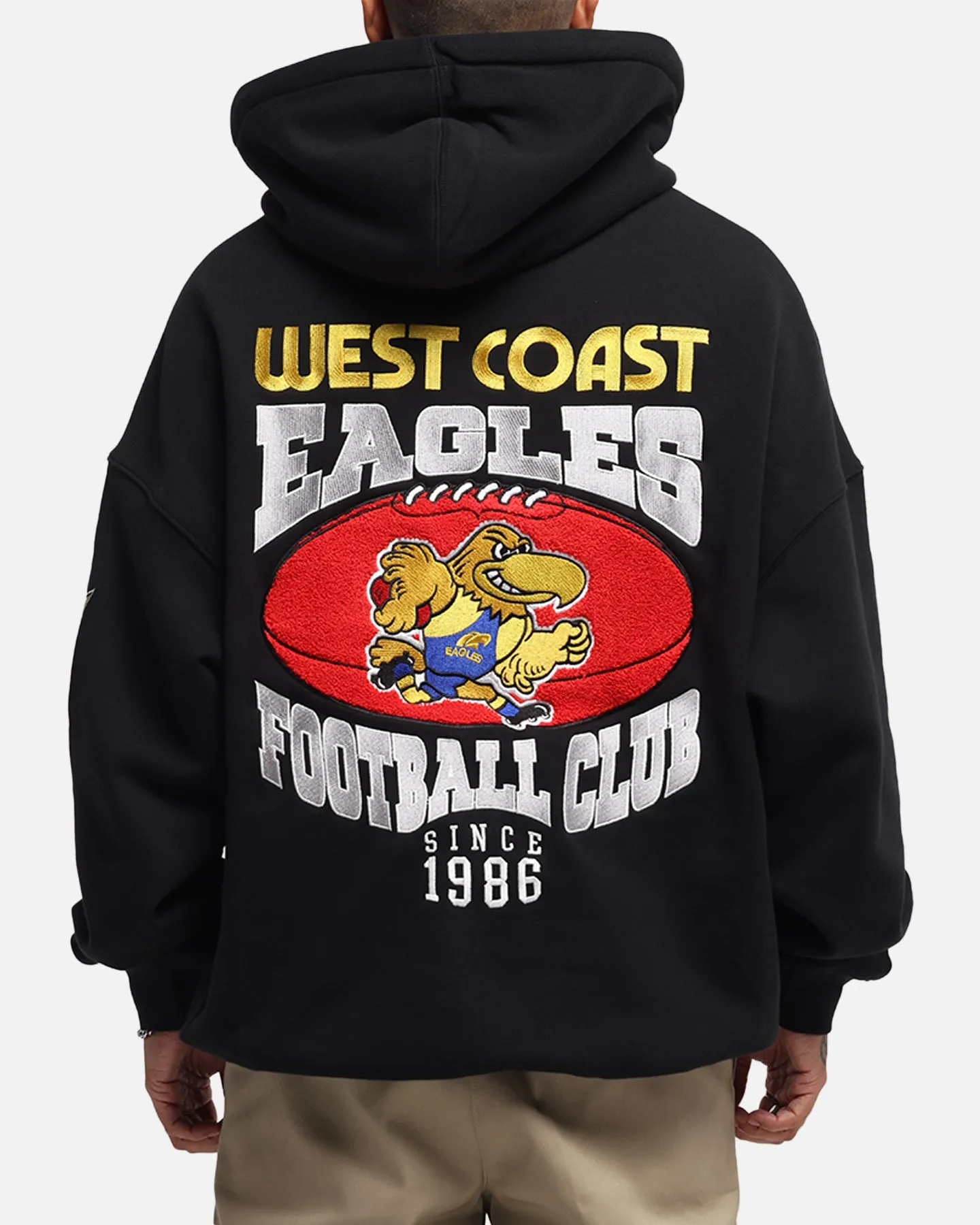 Mitchell & Ness West Coast Eagles Team Hoodie Solid Black sold by Culture Kings