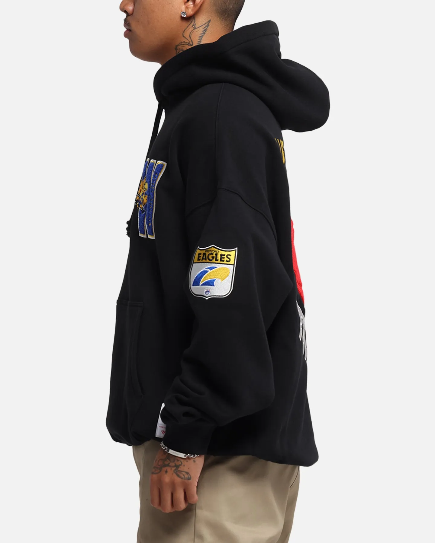 Mitchell & Ness West Coast Eagles Team Hoodie Solid Black sold by Culture Kings product image thumbnail 5