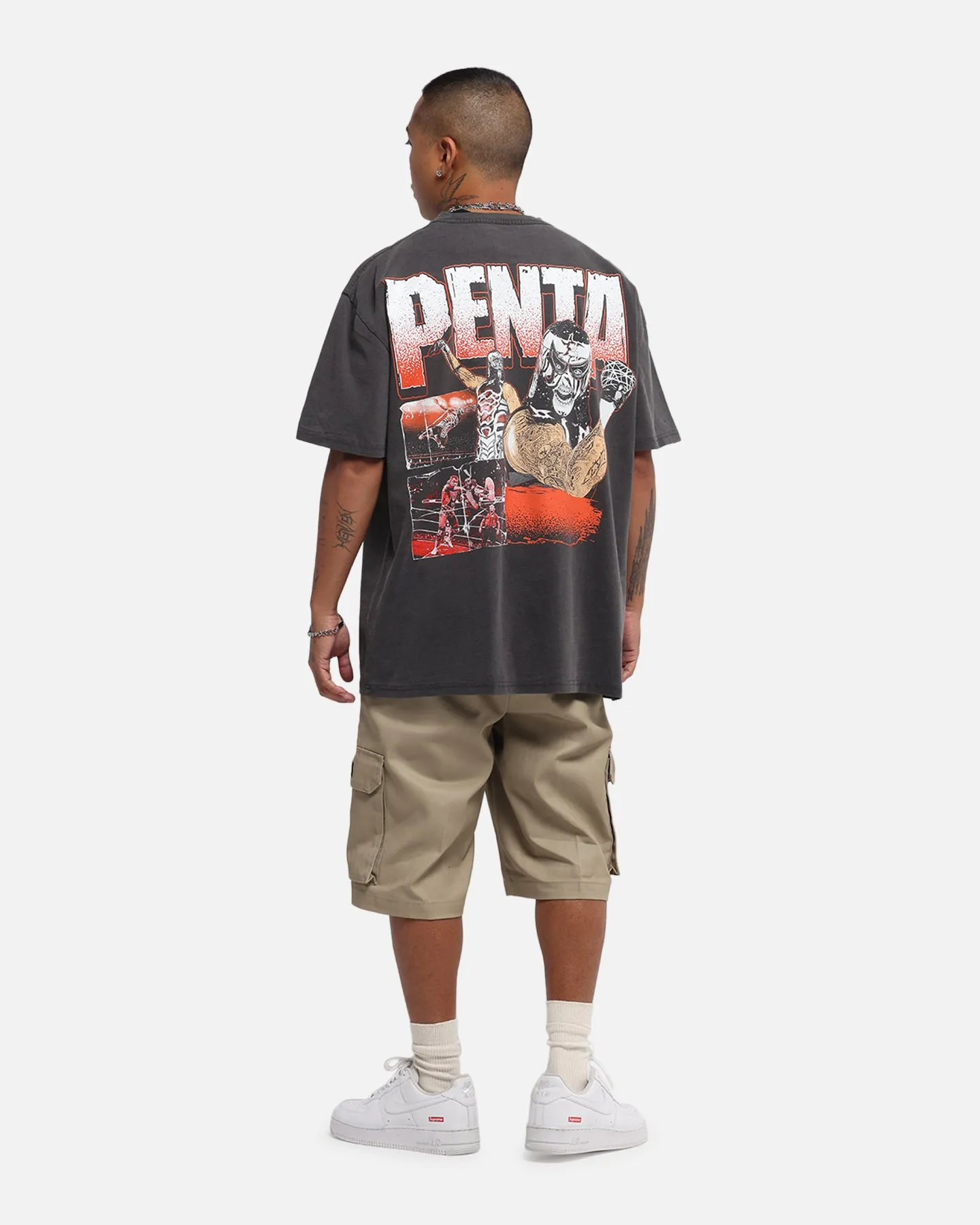 Culture Kings X WWE Penta Wrestlemania XLI Heavy T-Shirt Black Wash sold by Culture Kings product image thumbnail 4