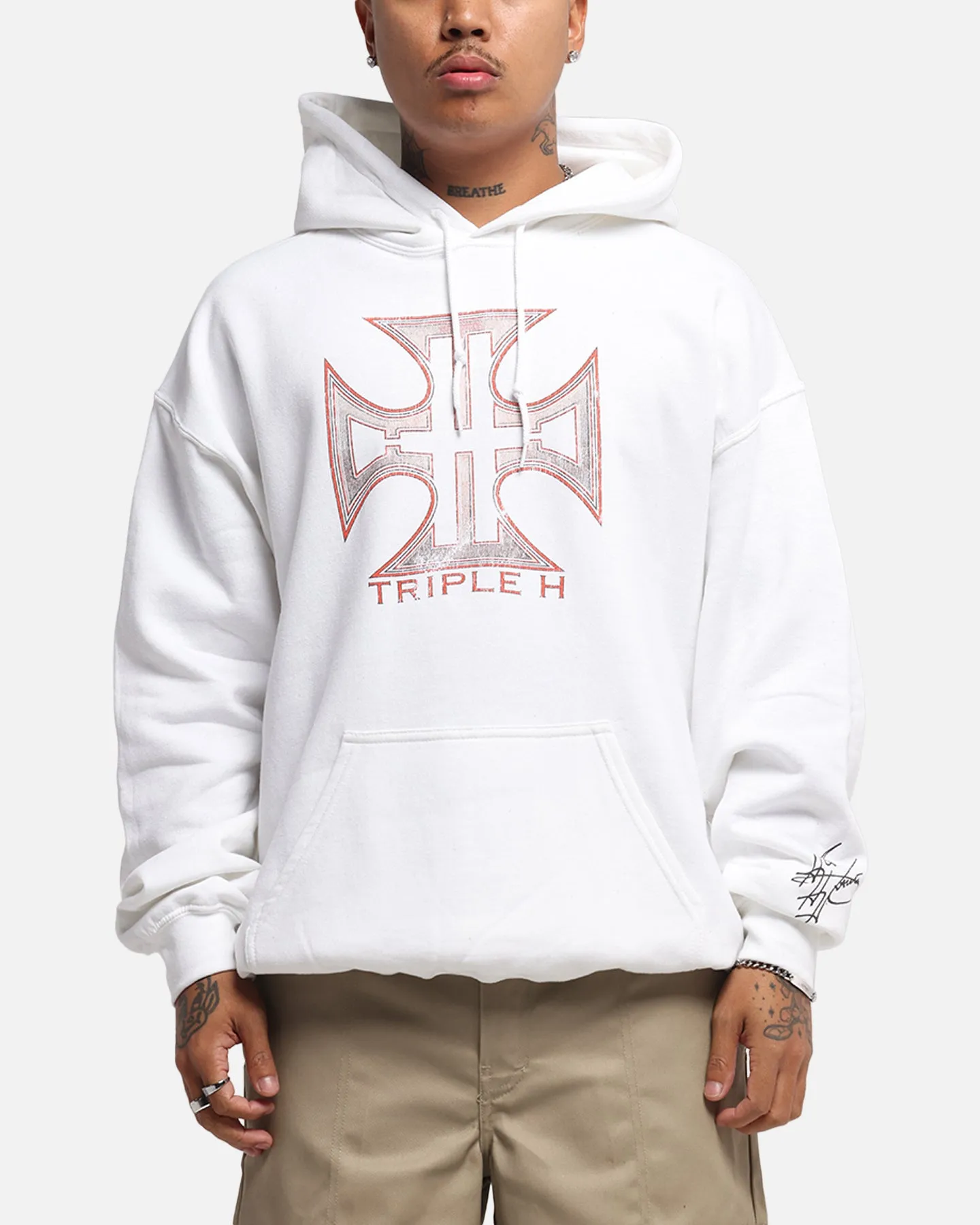 Culture Kings X WWE Triple H Wrestlemania XLI Premium Hoodie White sold by Culture Kings product image thumbnail 2