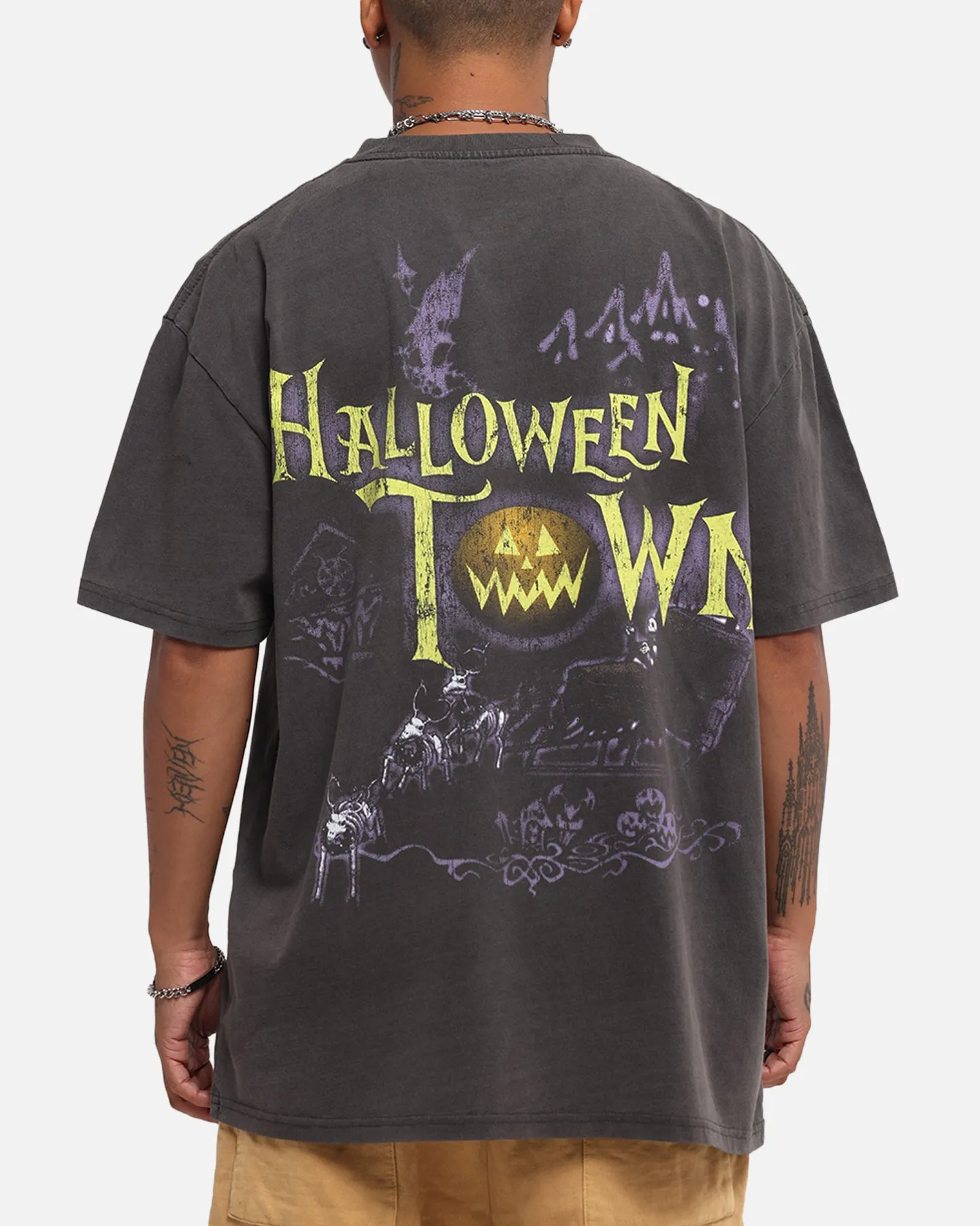 Goat Crew Disney Kingdom Hearts Halloween Town Heavy T-Shirt Black Wash sold by Culture Kings product image thumbnail 2