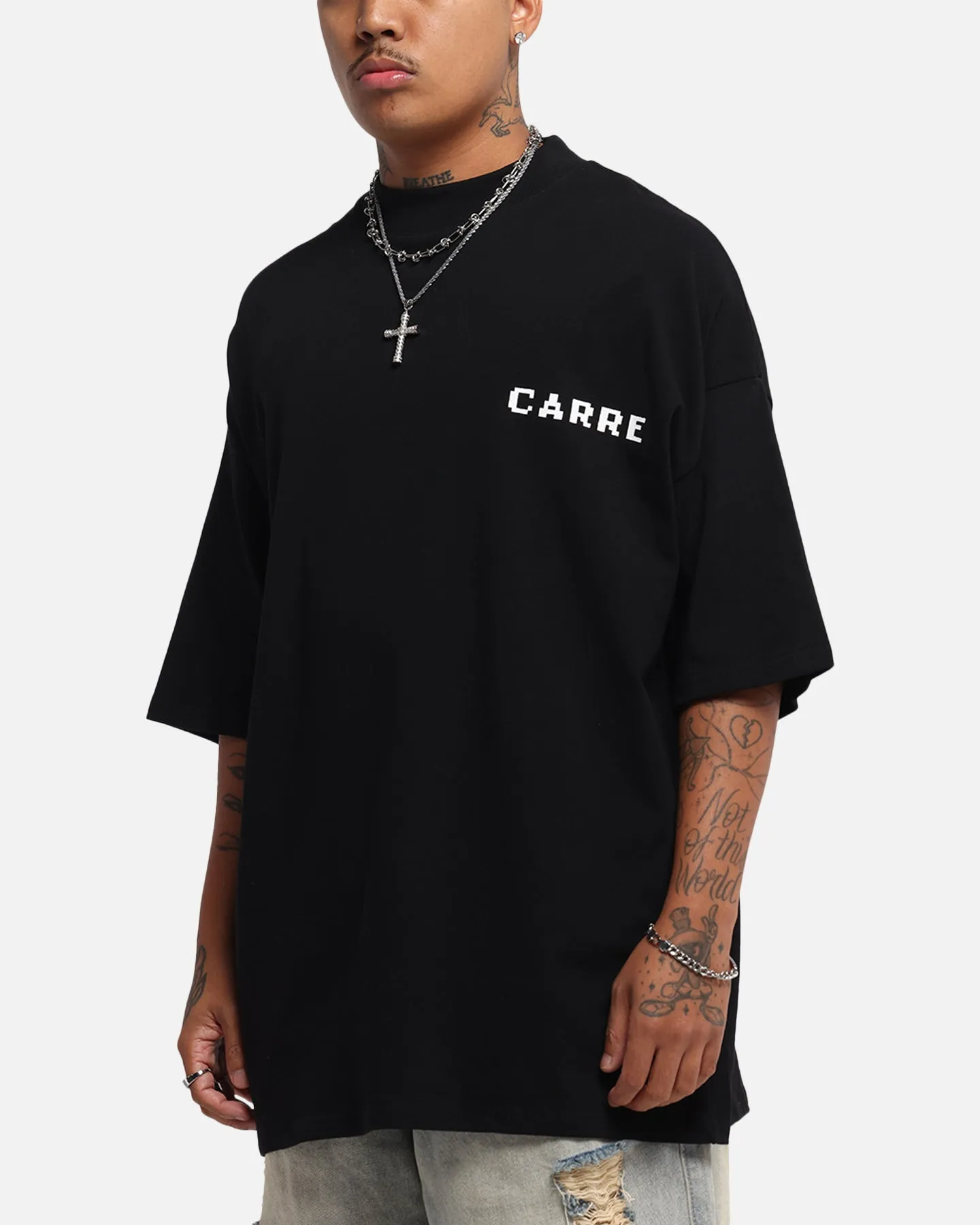 Carre Level Up Mock Neck T-Shirt Black sold by Culture Kings product image thumbnail 2