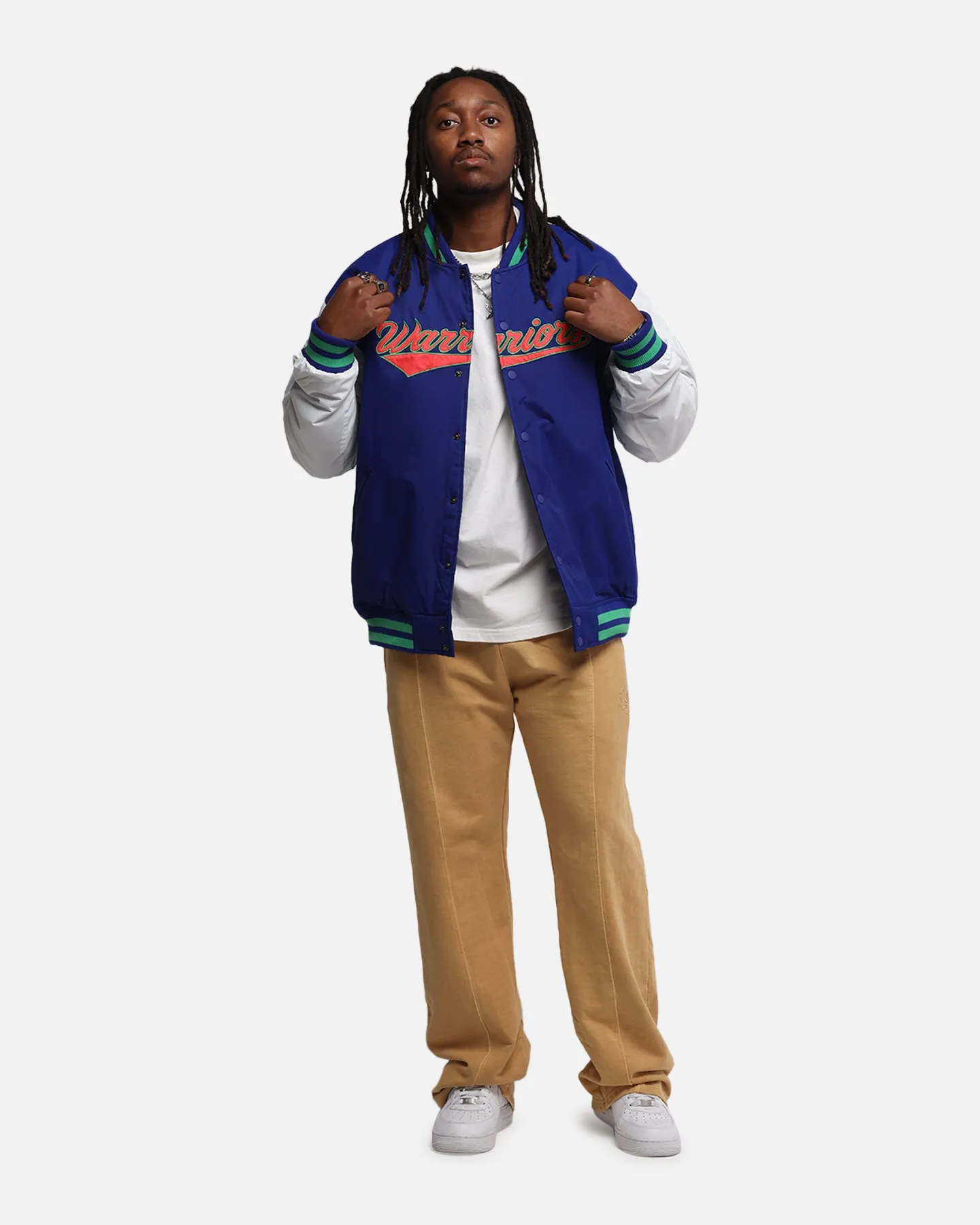 Bleacher Athletic New Zealand Warriors NRL 1908 Baseball Varsity Jacket Official Team Colour sold by Culture Kings product image thumbnail 2