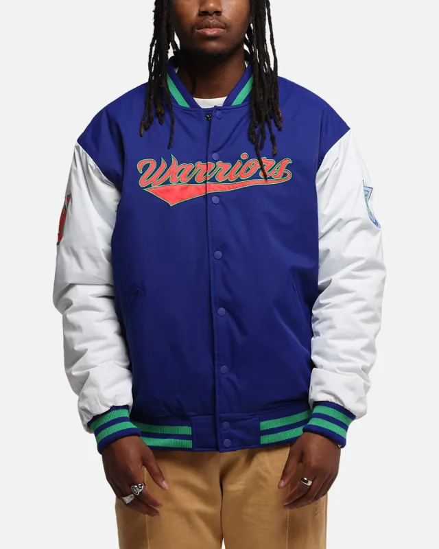 Bleacher Athletic New Zealand Warriors NRL 1908 Baseball Varsity Jacket Official Team Colour sold by Culture Kings