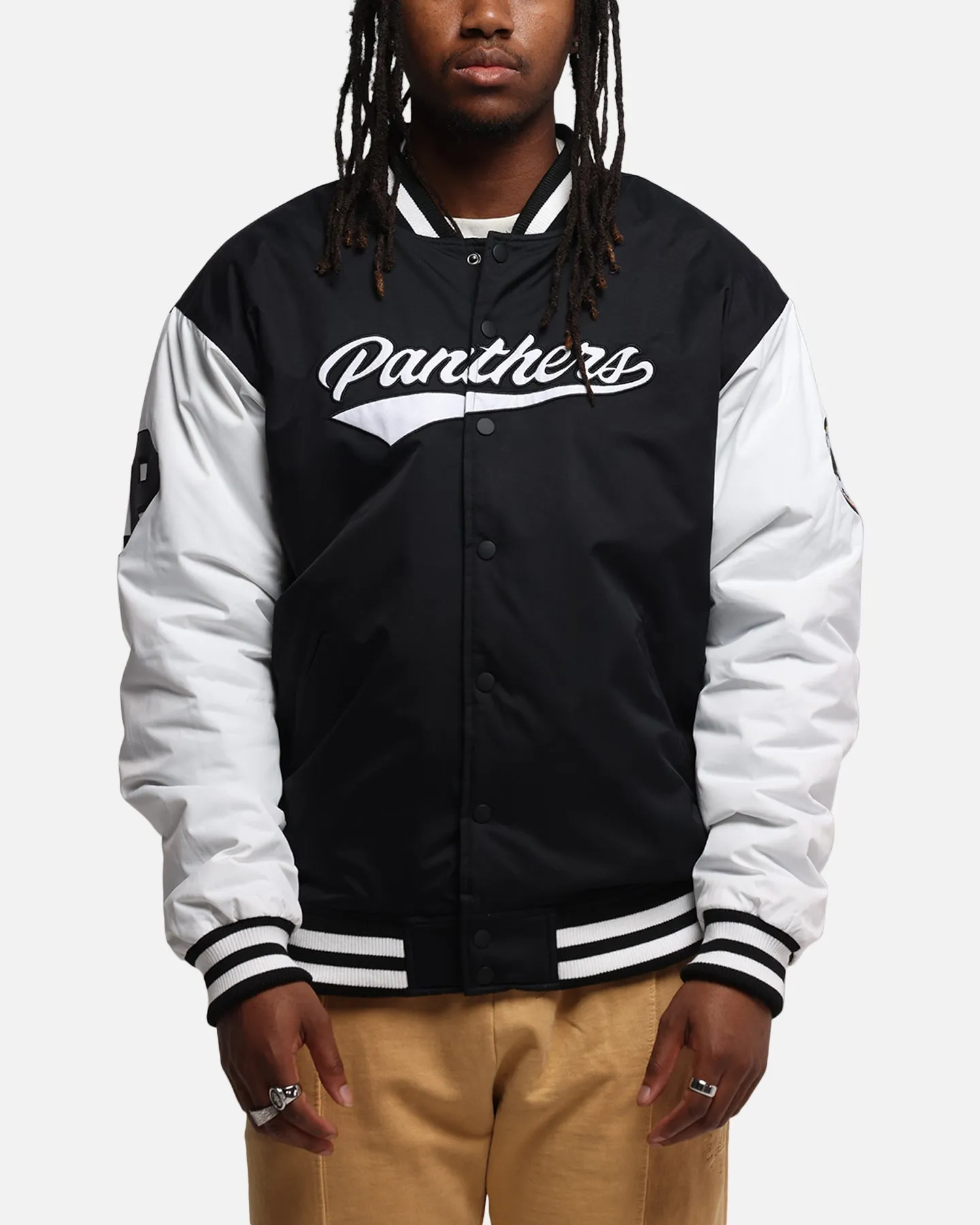 Bleacher Athletic Penrith Panthers NRL 1908 Baseball Varsity Jacket Official Team Colour sold by Culture Kings