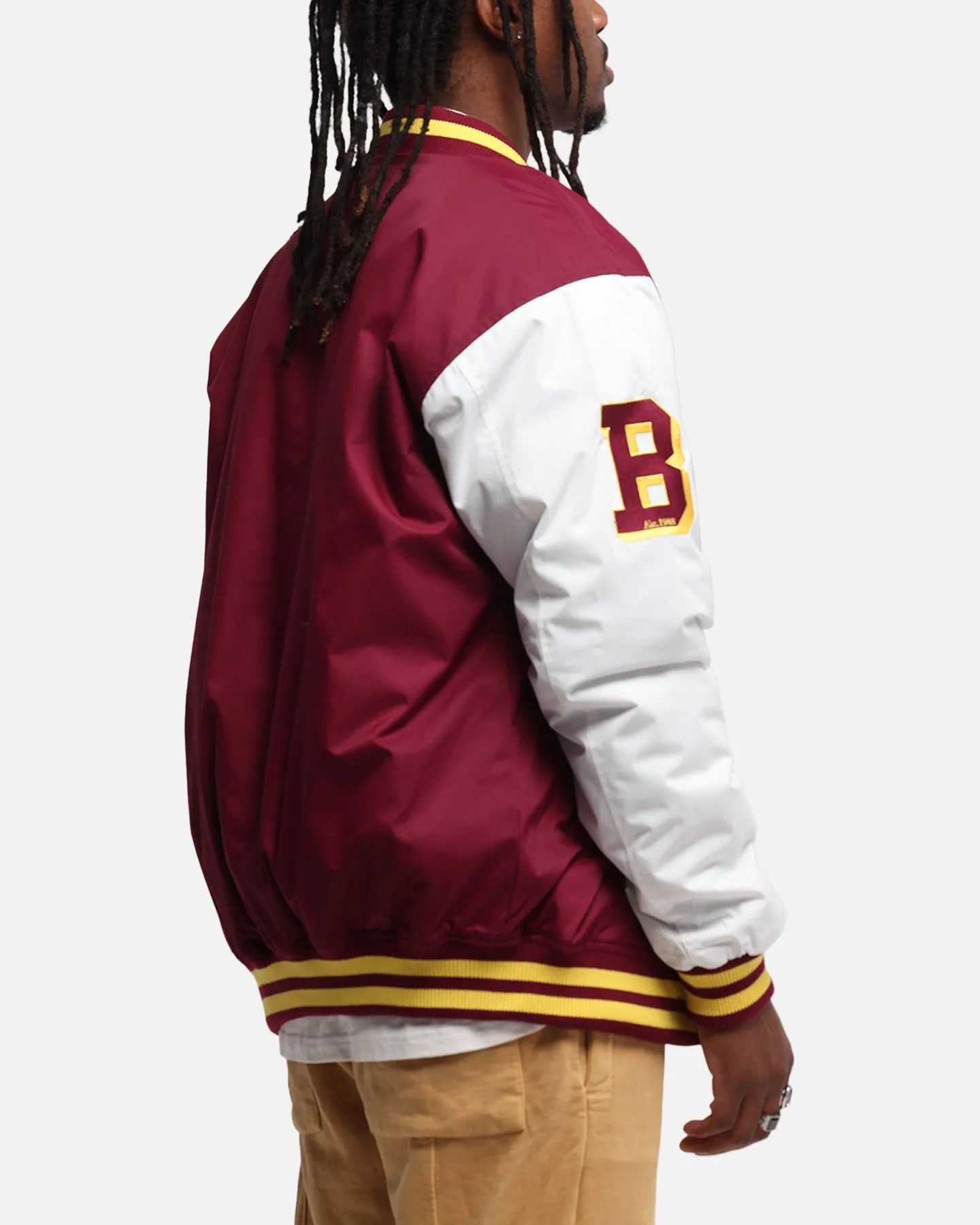 Bleacher Athletic Brisbane Broncos NRL 1908 Baseball Varsity Jacket Official Team Colour sold by Culture Kings product image thumbnail 5