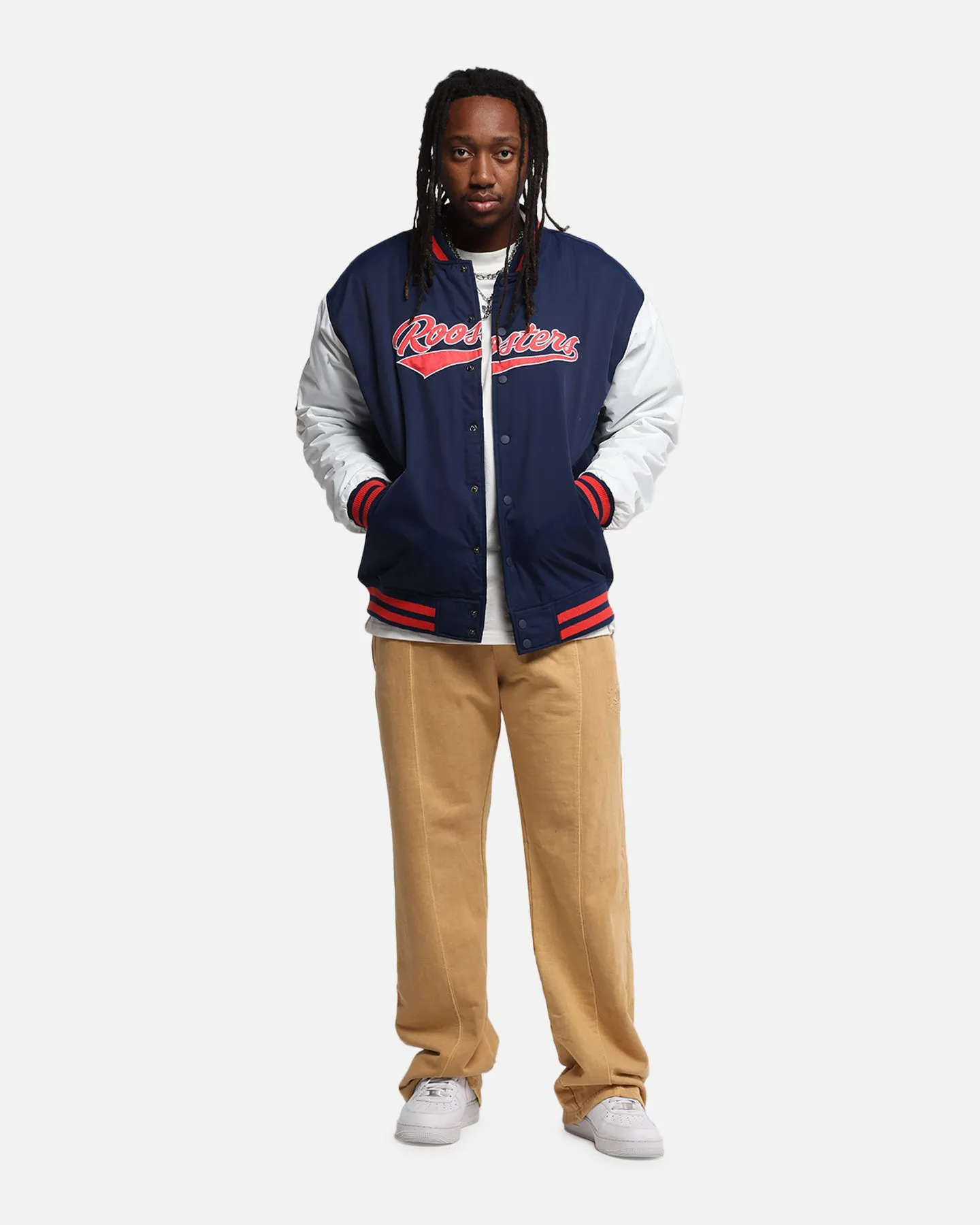 Bleacher Athletic Sydney Roosters NRL 1908 Baseball Varsity Jacket Official Team Colour sold by Culture Kings product image thumbnail 2