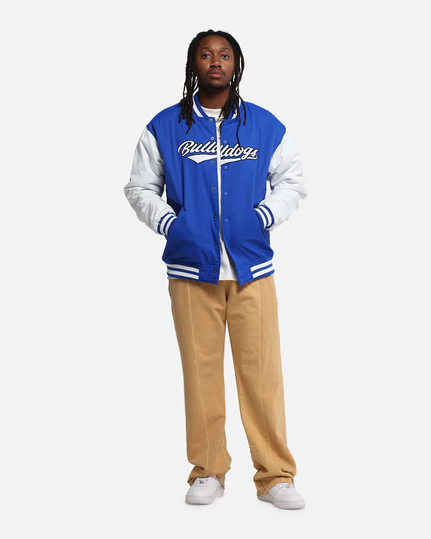 Bleacher Athletic Canterbury-Bankstown Bulldogs NRL 1908 Baseball Varsity Jacket Official Team Colour sold by Culture Kings product image thumbnail 2