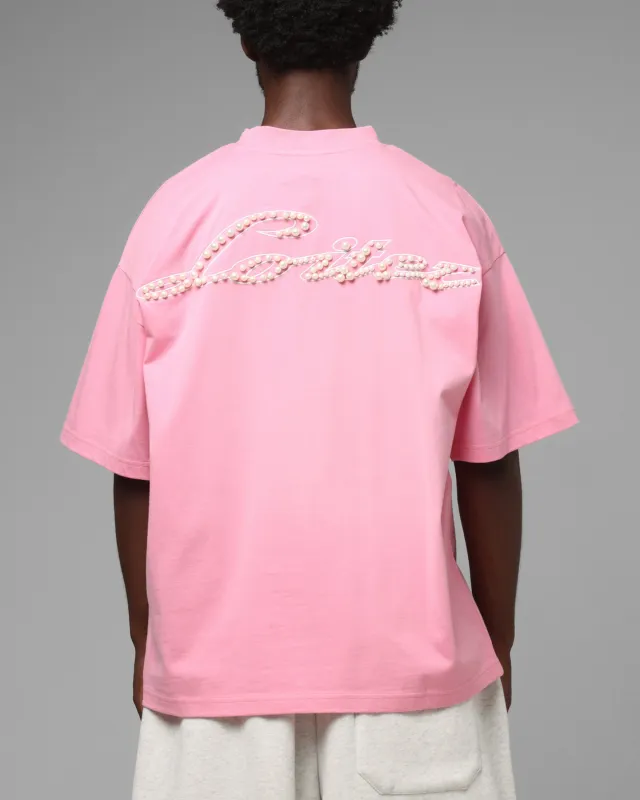 Loiter Pearl T-Shirt Pink made by Culture Kings