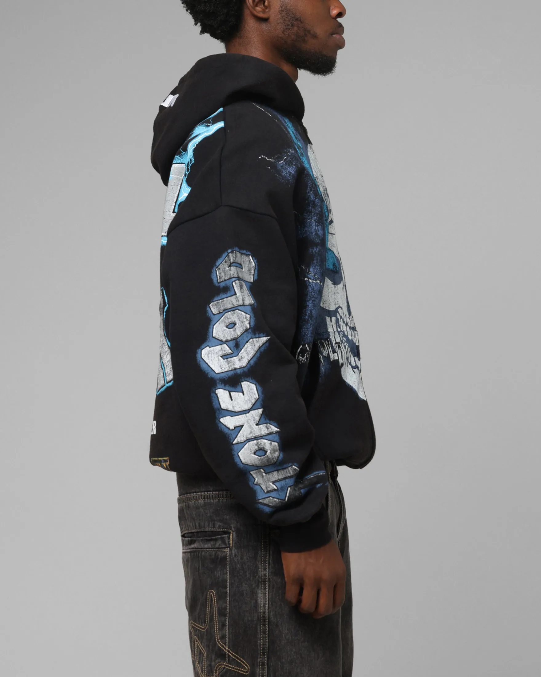 Loiter X WWE Stone Cold Beef Vintage Zip Hoodie Black sold by Culture Kings product image thumbnail 5