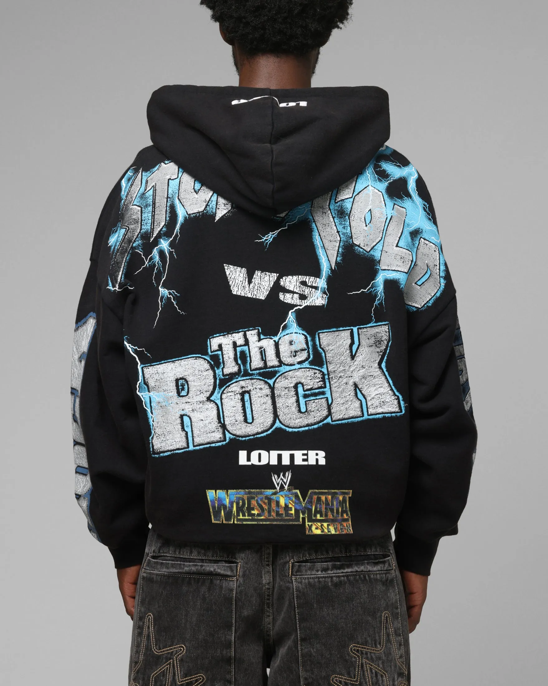 Loiter X WWE Stone Cold Beef Vintage Zip Hoodie Black sold by Culture Kings product image thumbnail 2
