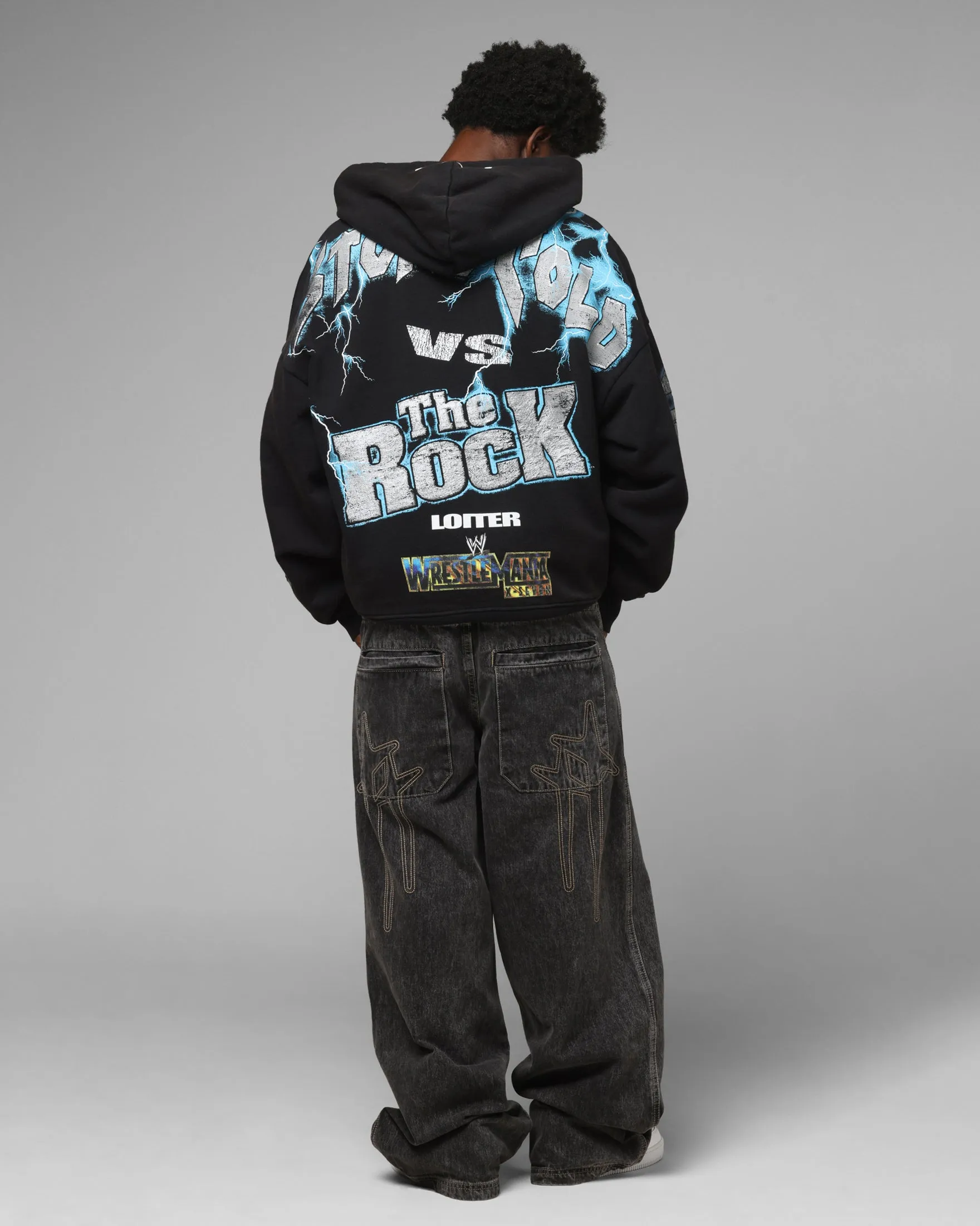 Loiter X WWE Stone Cold Beef Vintage Zip Hoodie Black sold by Culture Kings product image thumbnail 4