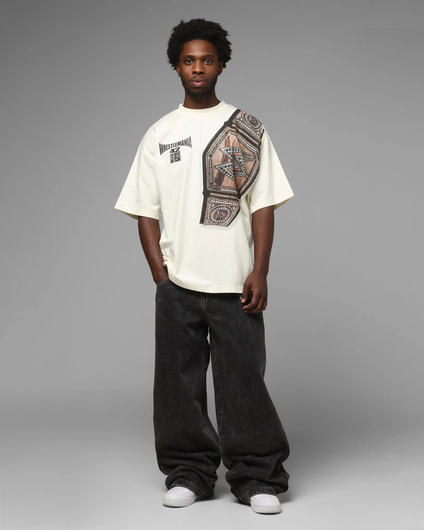 Loiter X WWE WrestleMania 42 T-Shirt Off White sold by Culture Kings product image thumbnail 3