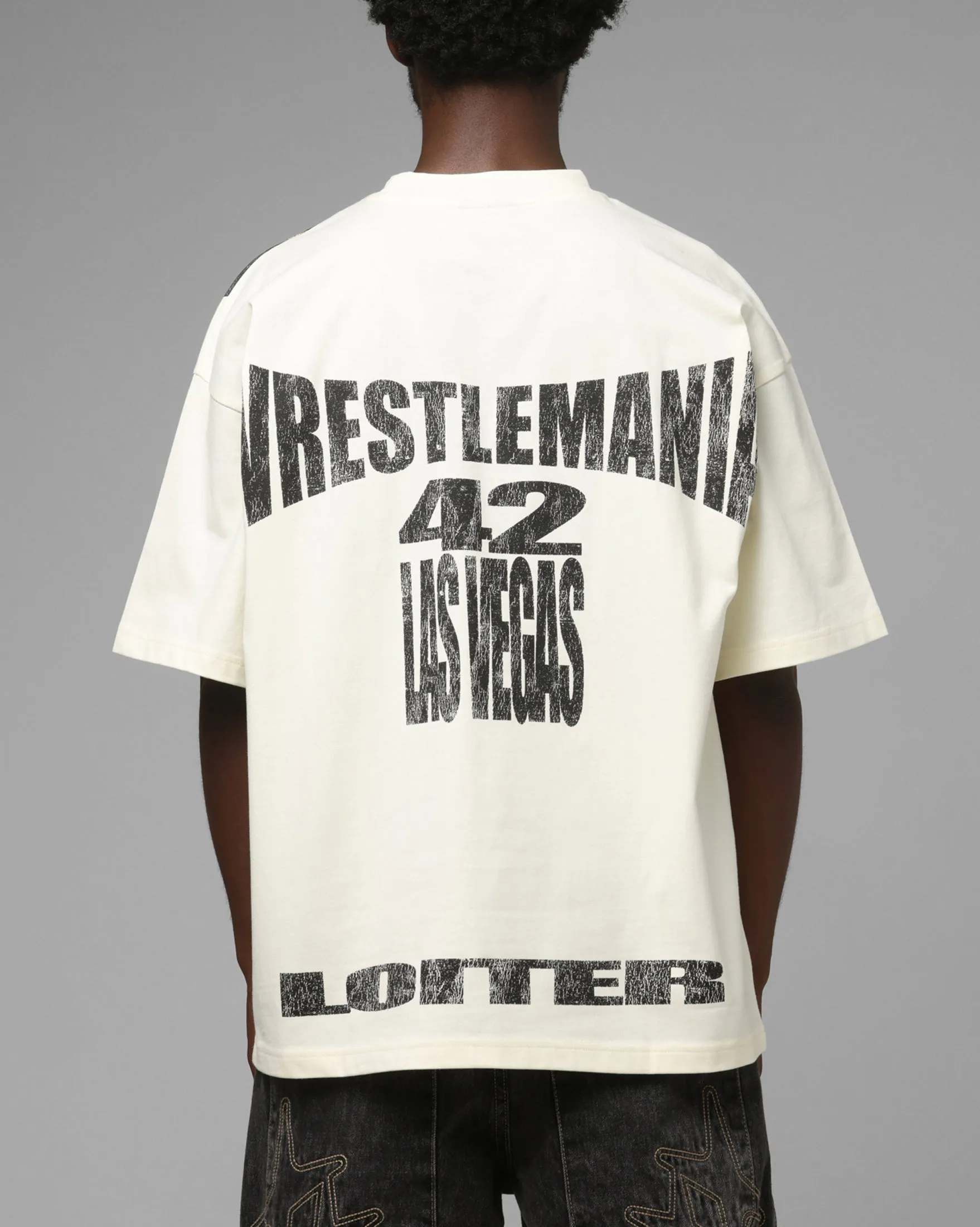 Loiter X WWE WrestleMania 42 T-Shirt Off White sold by Culture Kings product image thumbnail 2