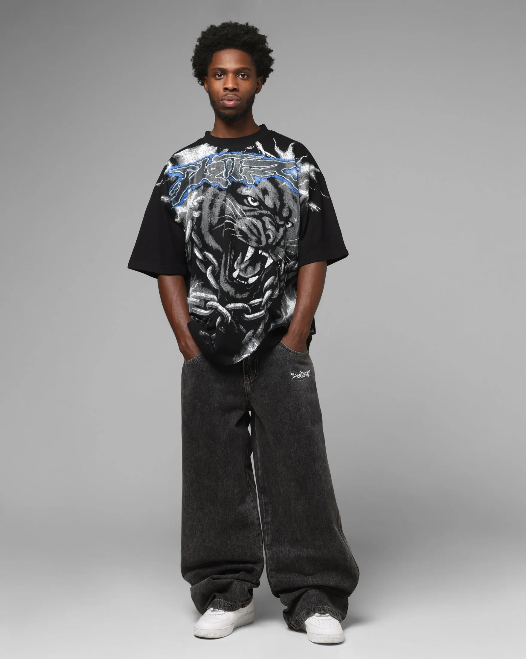 Loiter Airbrush Panther T-Shirt Black sold by Culture Kings product image thumbnail 3