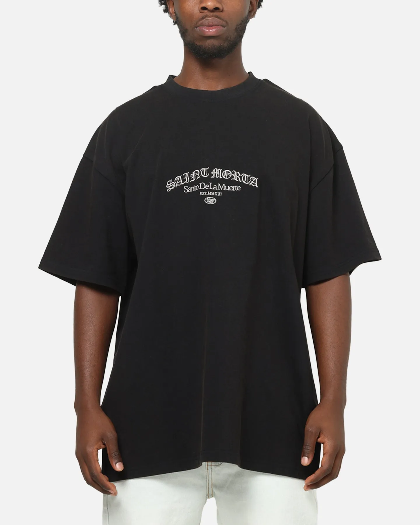 Saint Morta The Cross Boxy T-Shirt Black Acidwash sold by Culture Kings product image thumbnail 2