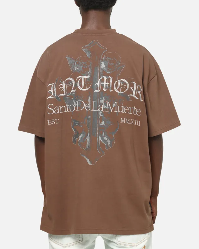 Saint Morta The Cross Boxy T-Shirt Washed Brown sold by Culture Kings