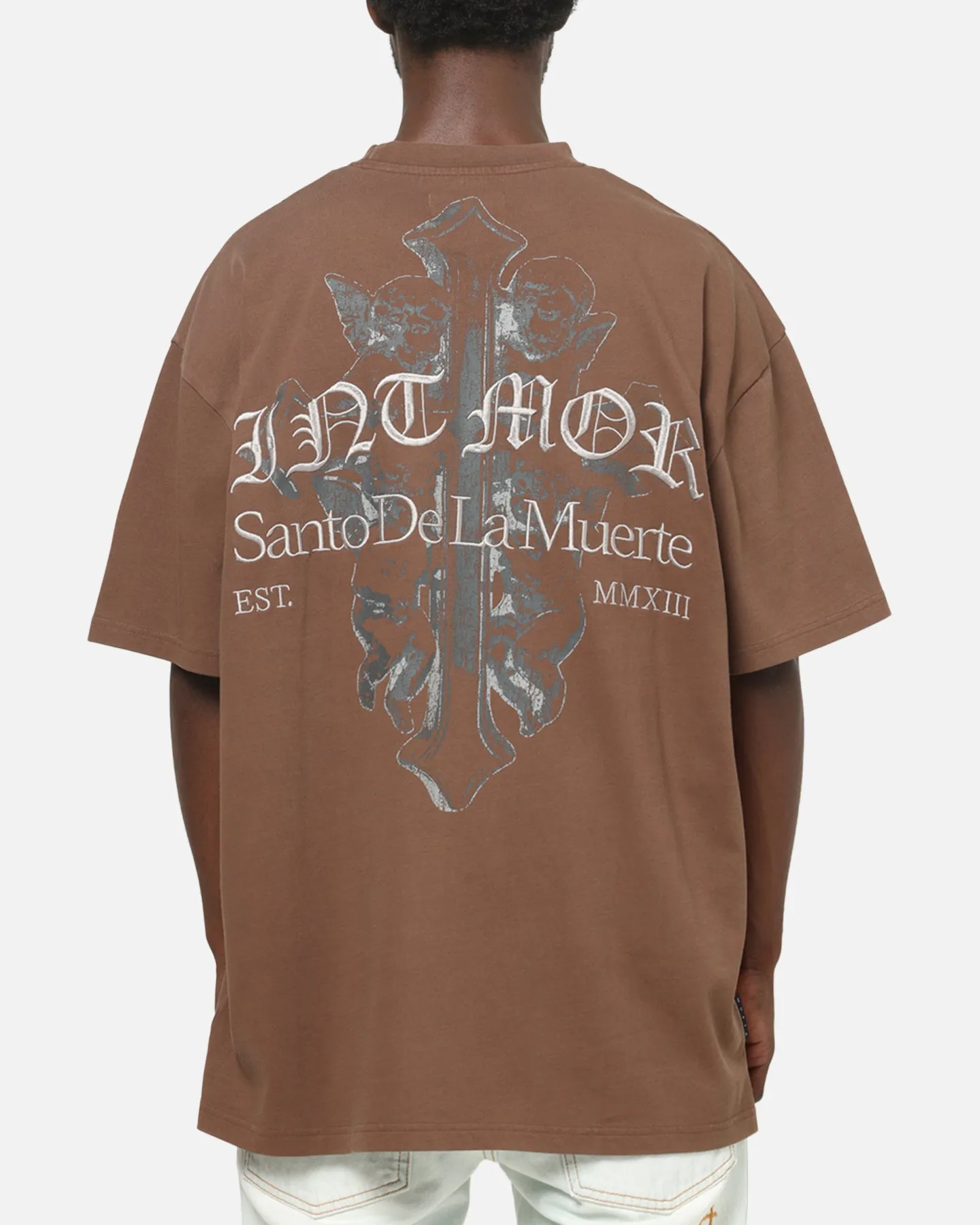 Saint Morta The Cross Boxy T-Shirt Washed Brown sold by Culture Kings