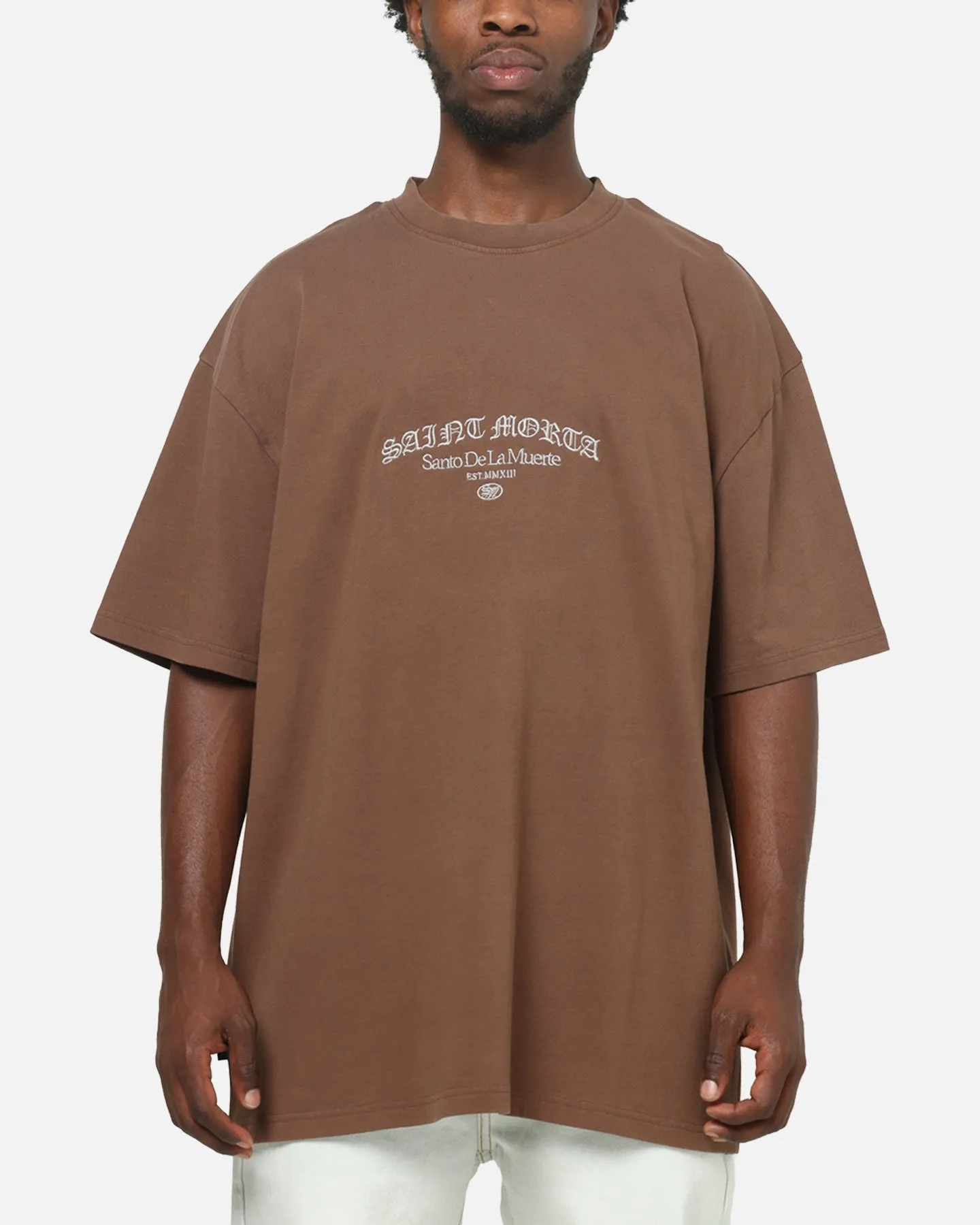 Saint Morta The Cross Boxy T-Shirt Washed Brown sold by Culture Kings product image thumbnail 2