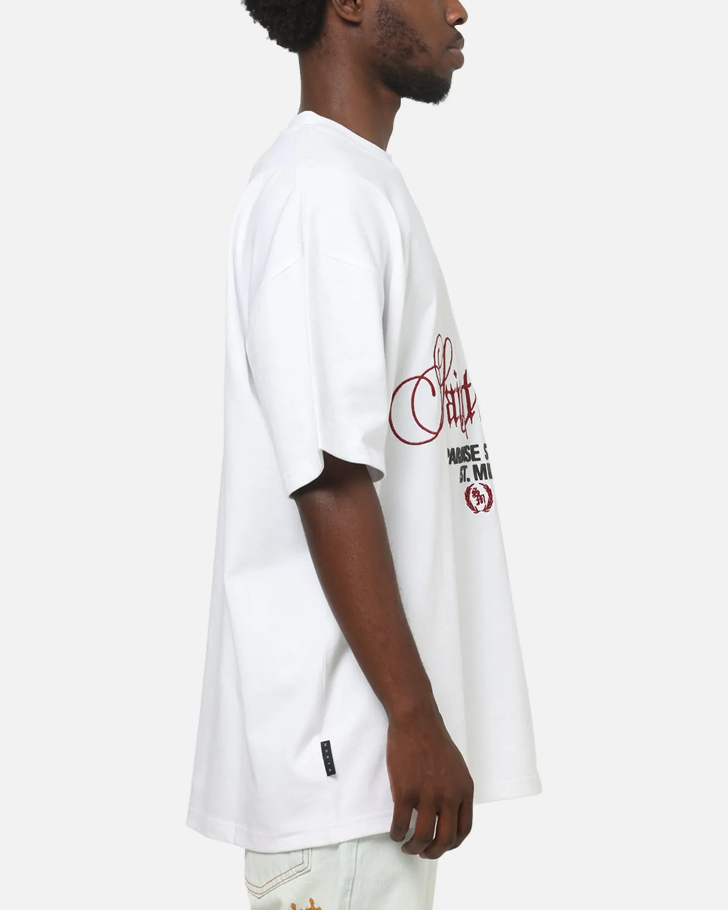 Saint Morta Regal Scripture Boxy T-Shirt White sold by Culture Kings product image thumbnail 4