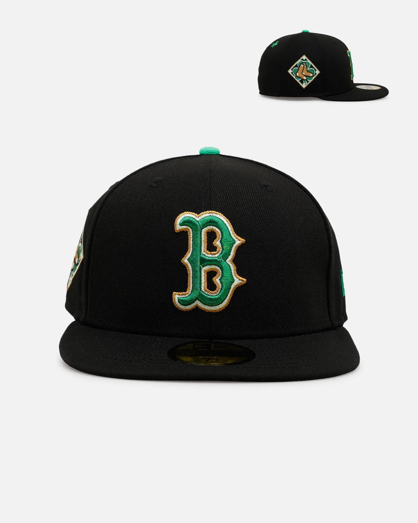 New Era Boston Red Sox 'St. Patrick's Day' 59FIFTY Fitted Black/Green sold by Culture Kings