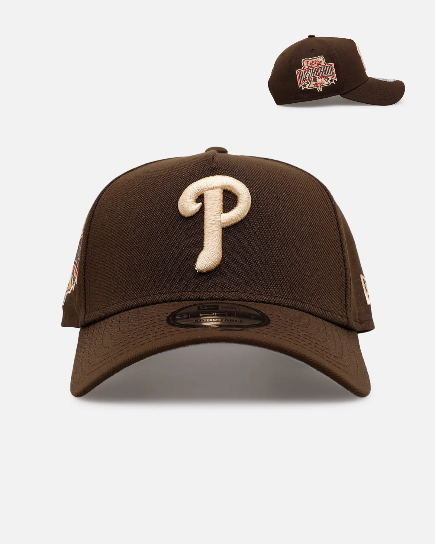 New Era Philadelphia Phillies 'Stay Classy' 9FORTY A-Frame Snapback Walnut sold by Culture Kings