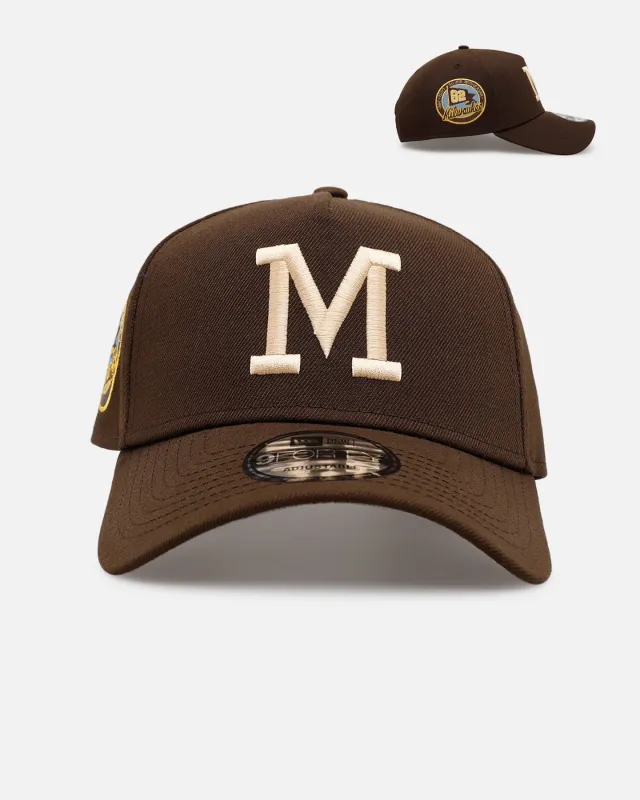 New Era Milwaukee Brewers 'Stay Classy' 9FORTY A-Frame Snapback Walnut sold by Culture Kings