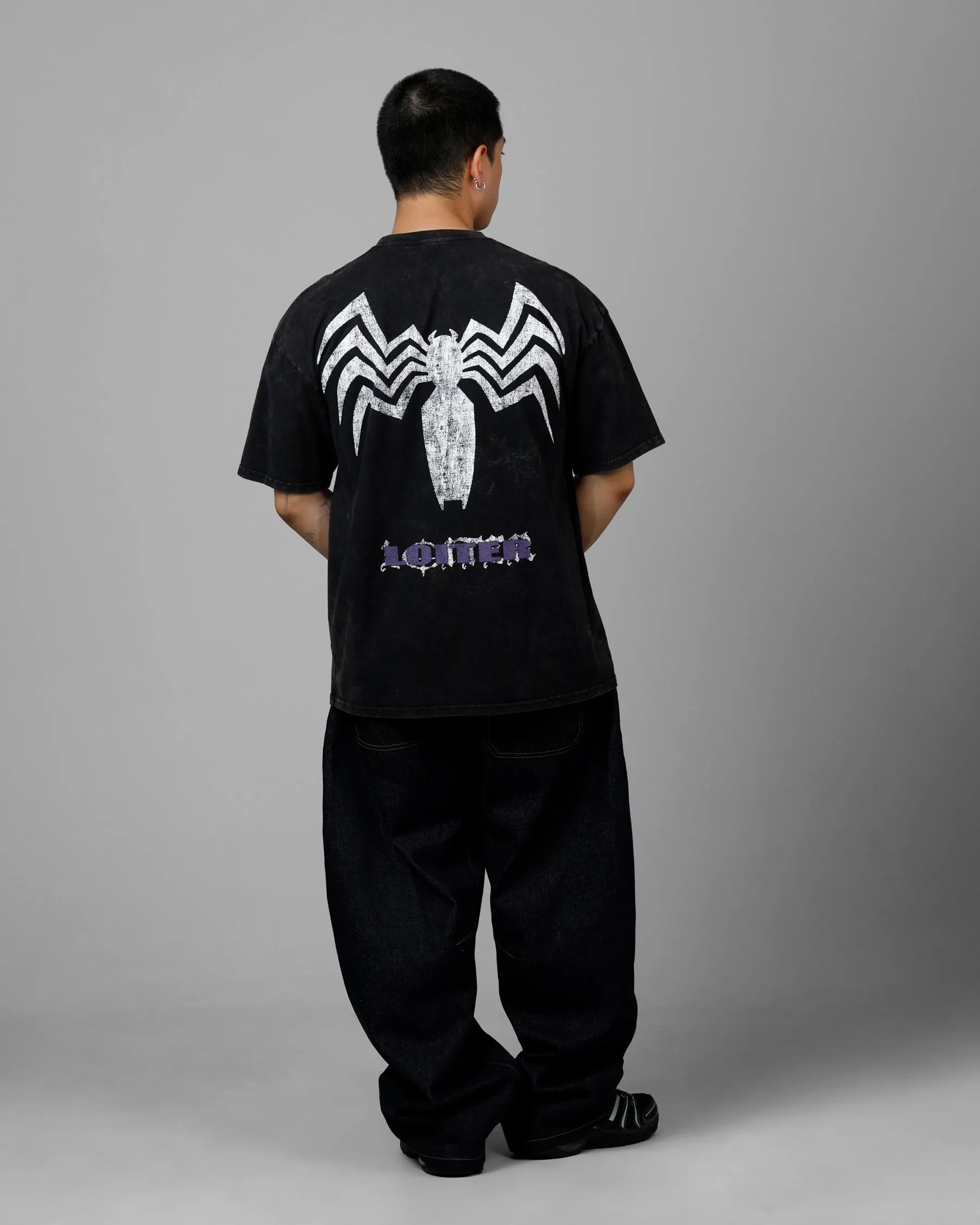 Loiter Marvel Venom Vintage T-Shirt Black Acidwash sold by Culture Kings product image thumbnail 4