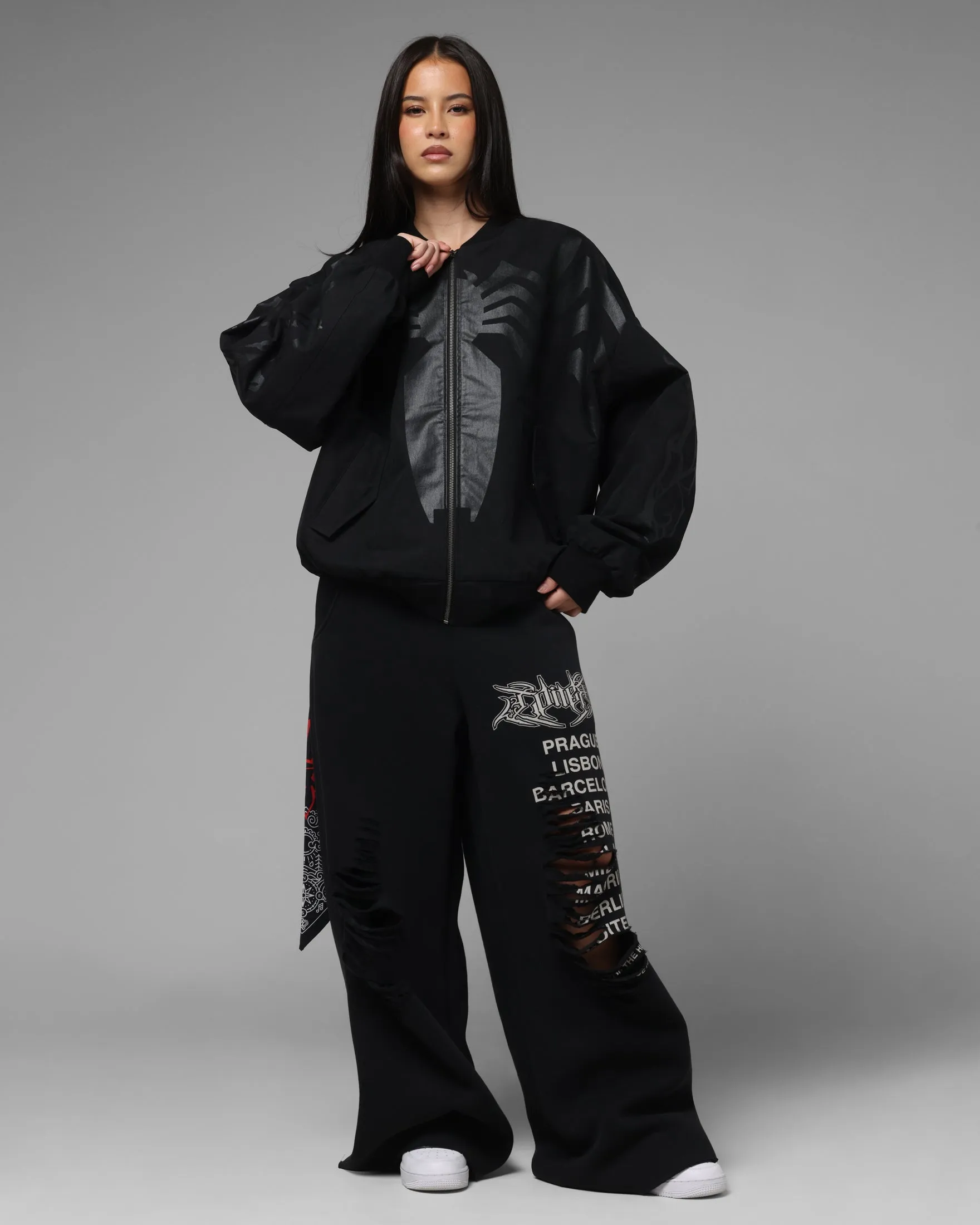 Loiter Marvel Symbiote Jacket Black sold by Culture Kings product image thumbnail 3