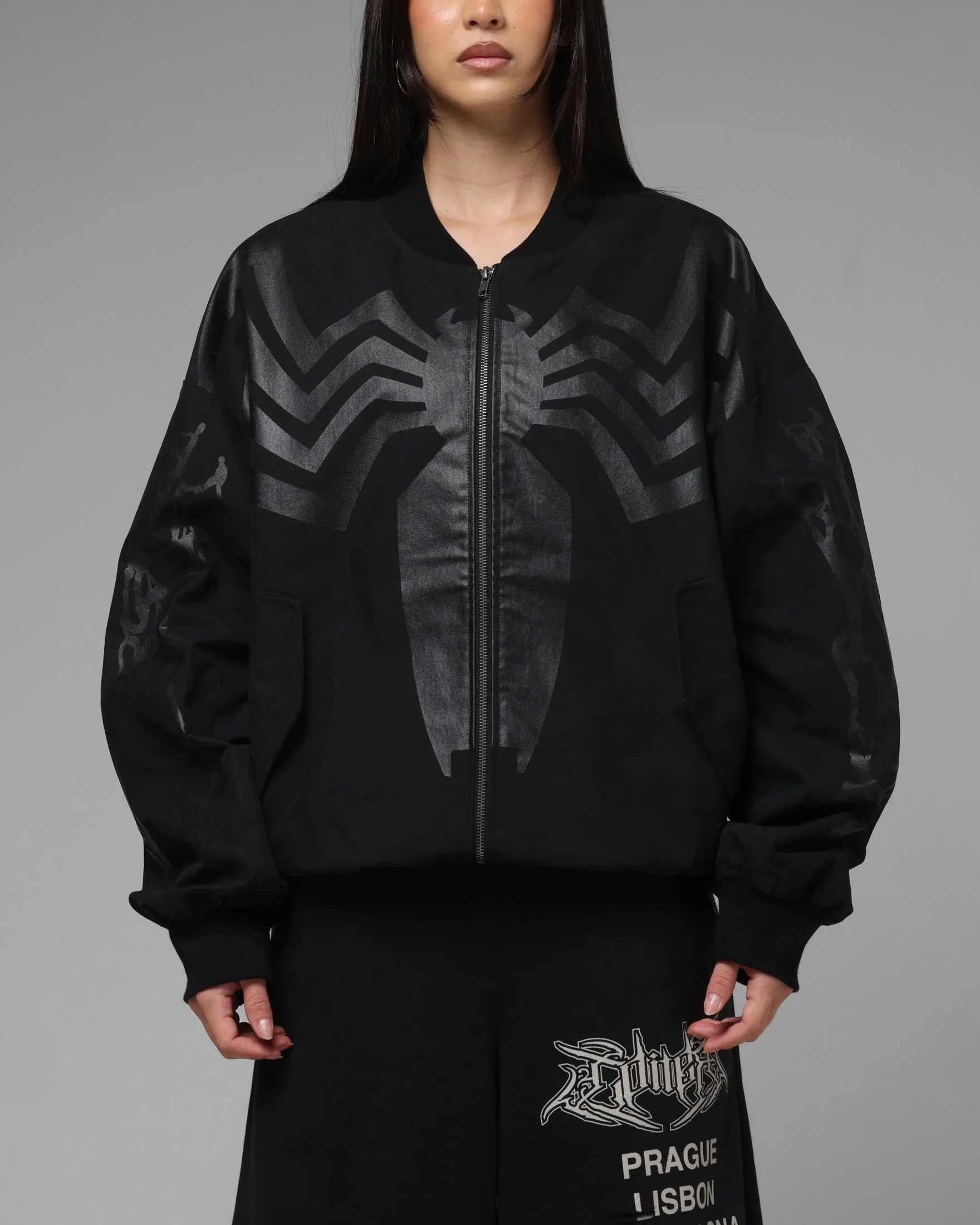 Loiter Marvel Symbiote Jacket Black sold by Culture Kings